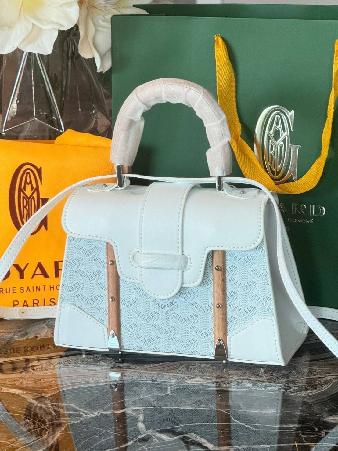 พร้อมส่ง 6 สี Goyard Saïgon Structuré Mini Bag / Saigon Bag กระเป๋าถือ/สะพาย เกรดออริ สลับแท้ 1:1 ใช้ต่างประเทศได้ ภาพถ่ายจากงานขายจริง