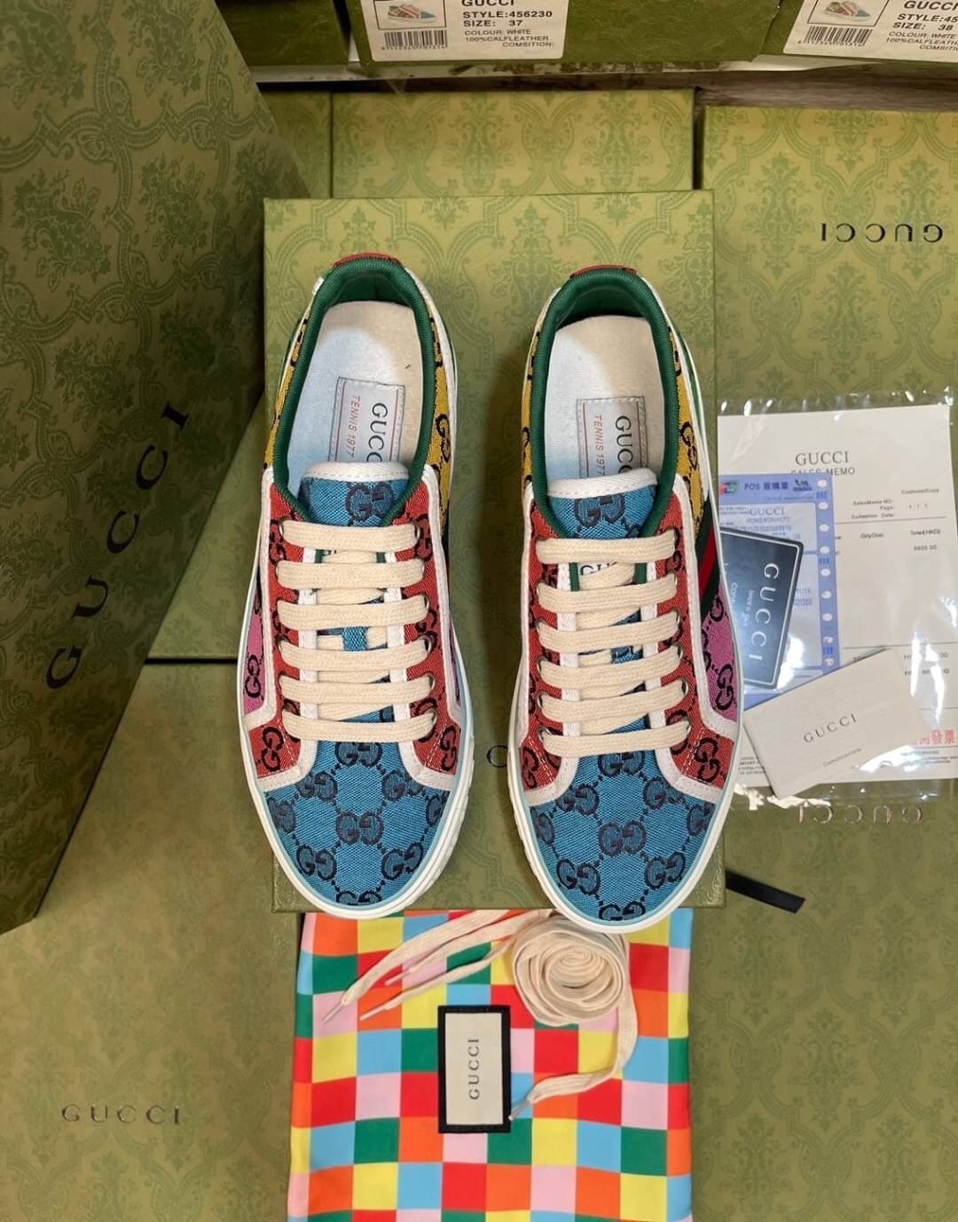 Men's Gucci Tennis 1977 GG Multicolour sneaker