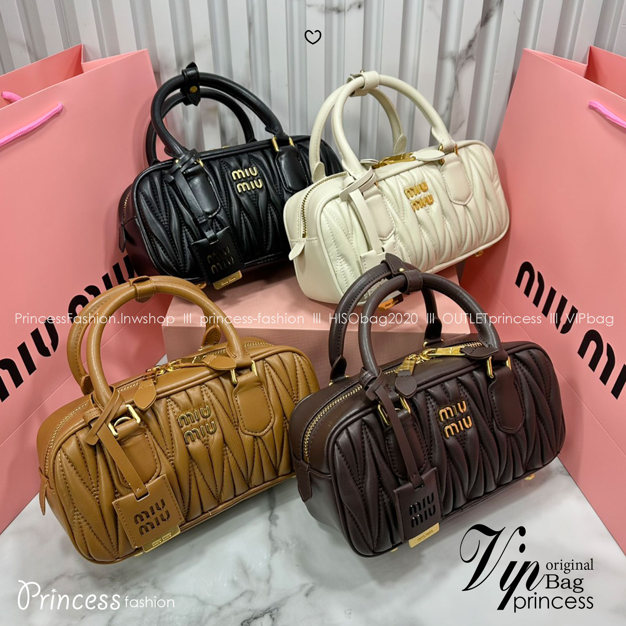 ORI หนังแท้ | MIU MIU Arcadie matelassé nappa leather bag Small 22cm กระเป๋าสะพายทรงโฮโบลุคลูกคุณหรูหราด้วยดีไซน์จับจีบนูนลวดลายสามมิติซับซ้อนเป็นเอกลักษณ์ น่ารักๆเก๋ๆ สวยดูแพง หูจับในตัวง่ายและสะดวกพกพา