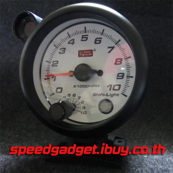 เกจ์วัดรอบ 3 นิ้วครึ่ง บอดี้ดำ หน้าขาว ตัวใหญ่