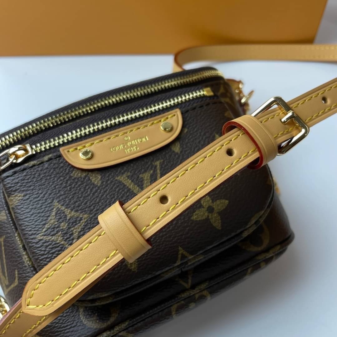 LV Mini Bumbag Monogram / LV BAG พร้อมส่งที่ไทย ท็อปออริ กระเป๋าสะพายไซส์มินิ แบบคาดอก คาดเอว สะพายข้างได้ แคนวาสดีมาก พิมพ์ลายคมชัด ทรงสวยเป๊ะ
