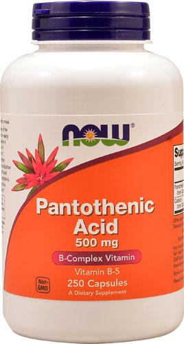 (Pre-order) Now Foods Pantothenic Acid 500 mg 250 Capsules