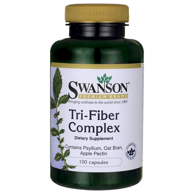 ส่งฟรีลงทะเบียนมีพร้อมส่งค่ะ Swanson Premium Tri-Fiber Complex 100 Capsules