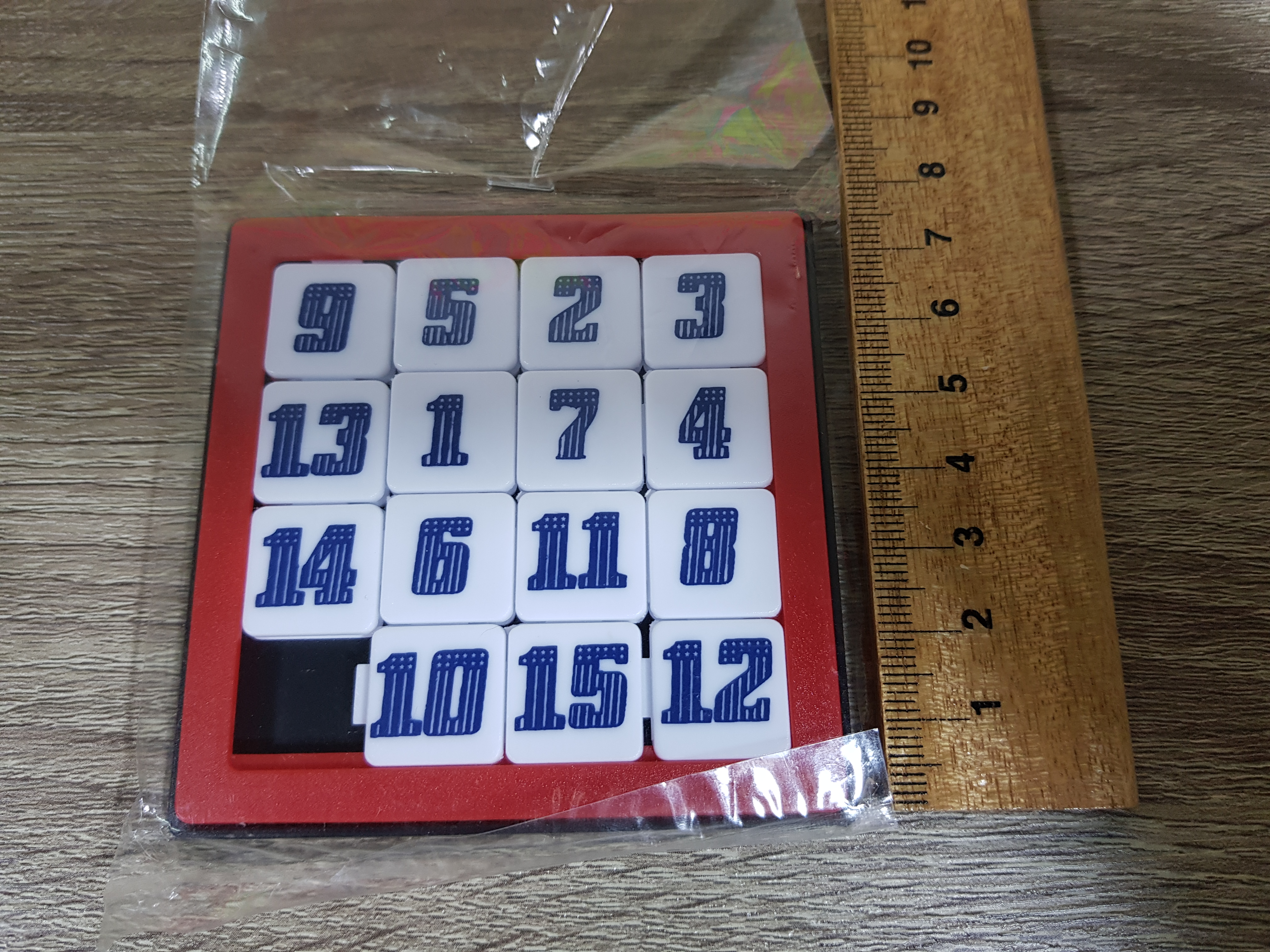 เกมเลื่อนเรียงตัวเลขแบบพลาสติก 1-15