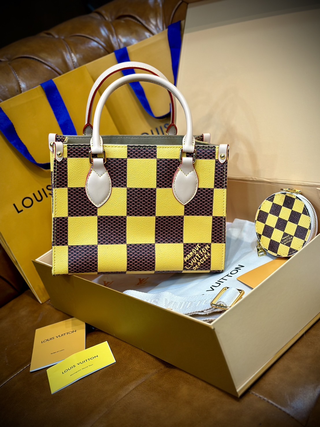 LV Onthego Bandoulière / LV Tote Bag กระเป๋าทรงโท้ทลายใหม่ สวยงามหรูหรา โดดเด่นสะดุดตา จุของได้เยอะ เกรดออริ