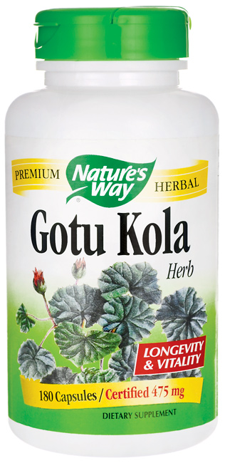 ส่งฟรีลงทะเบียนมีพร้อมส่งค่ะ Nature's Way, Gotu Kola Herb 475 mg 180 Capsules