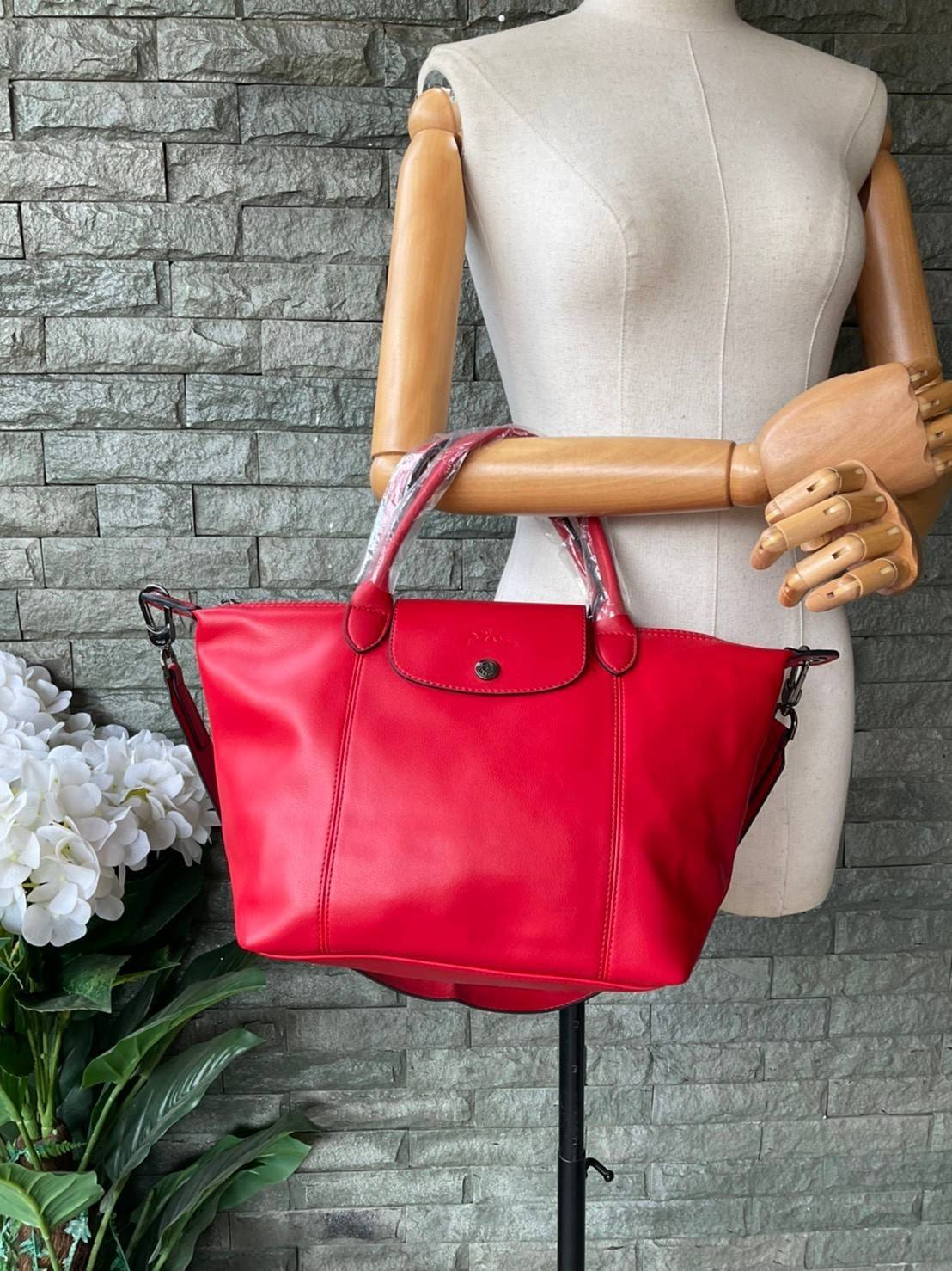 ของแท้ LONGCHAMP LE PLIAGE CUIR TOP HANDLE BAG S รุ่น 1512 กระเป๋าถือขนาดกำลังดี วัสดุหนังแกะ Metis