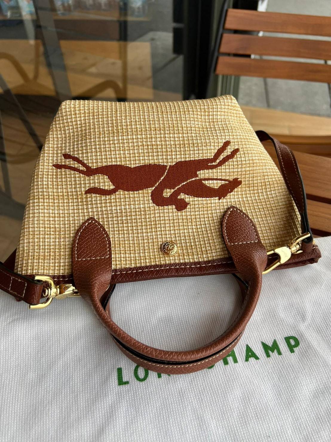 Longchamp Le Pliage Paris-St Tropez Handtasche มาแร้ววววใหม่ล่าสุดนุ้งมินิ ตัลร๊ากกก วัสดุสาน ด้านหน้าปักโลโก้ม้าอันเป็นสัญลักษณ์ของแบรนด์ ทนทานแข็งแรง ใบมินิ น้ำหนักเบา จุของได้เยอะ ใส่กระเป๋าตังค์ โทรศัพท์ iphone+ ได้ ภายในโล่ง มีสายสะพายไหล่ Crossbody 