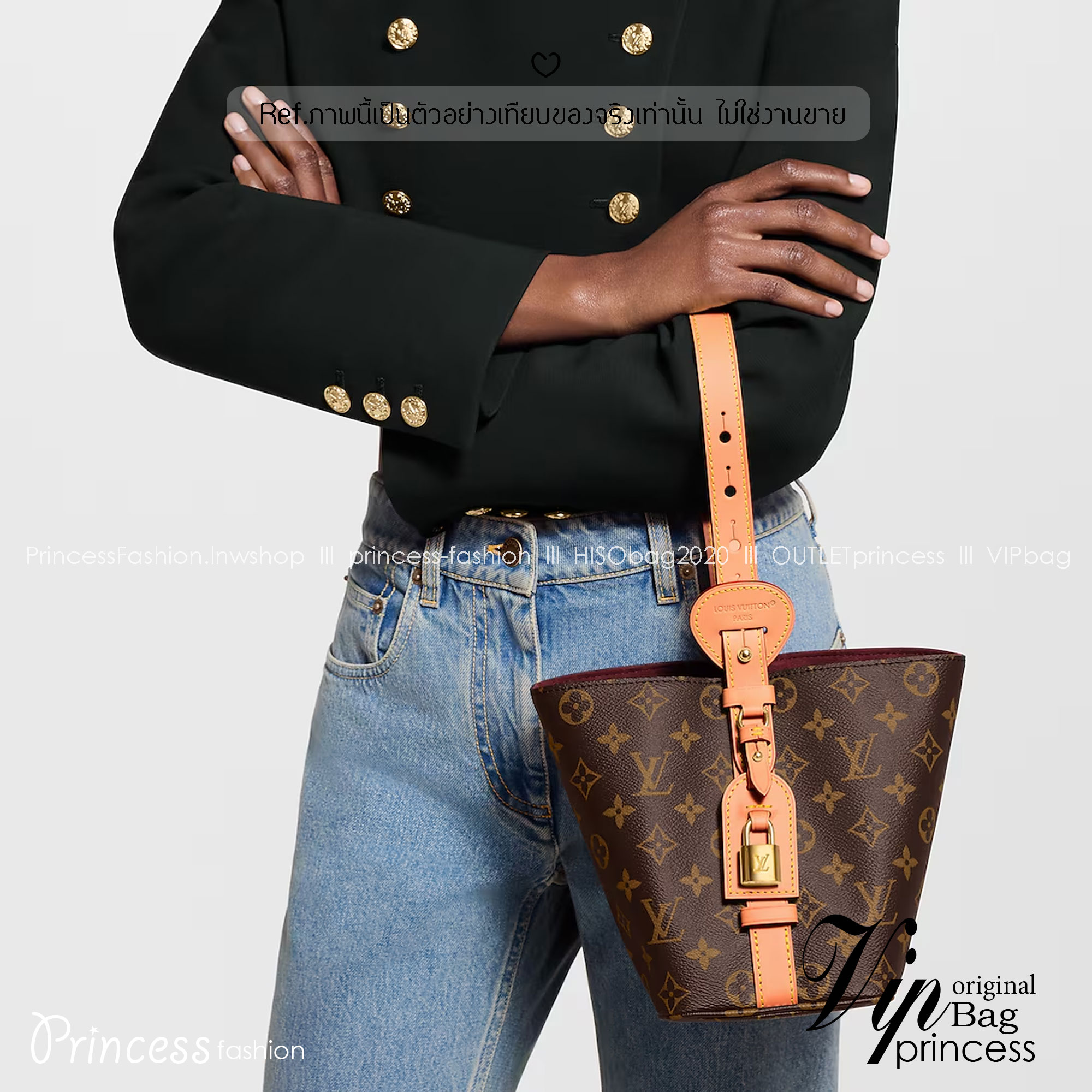 LV All In BB bag Monogram Canvas กระเป๋าทรงบัคเก็ต สุดไอคอนิกยกระดับความหรูหรา ปรับทรงใช้งานได้ 2 แบบ คุ้มแบบไม่มีเบื่อ มาพร้อมใบลูกเข้าเซ็ทแยกใช้งานได้