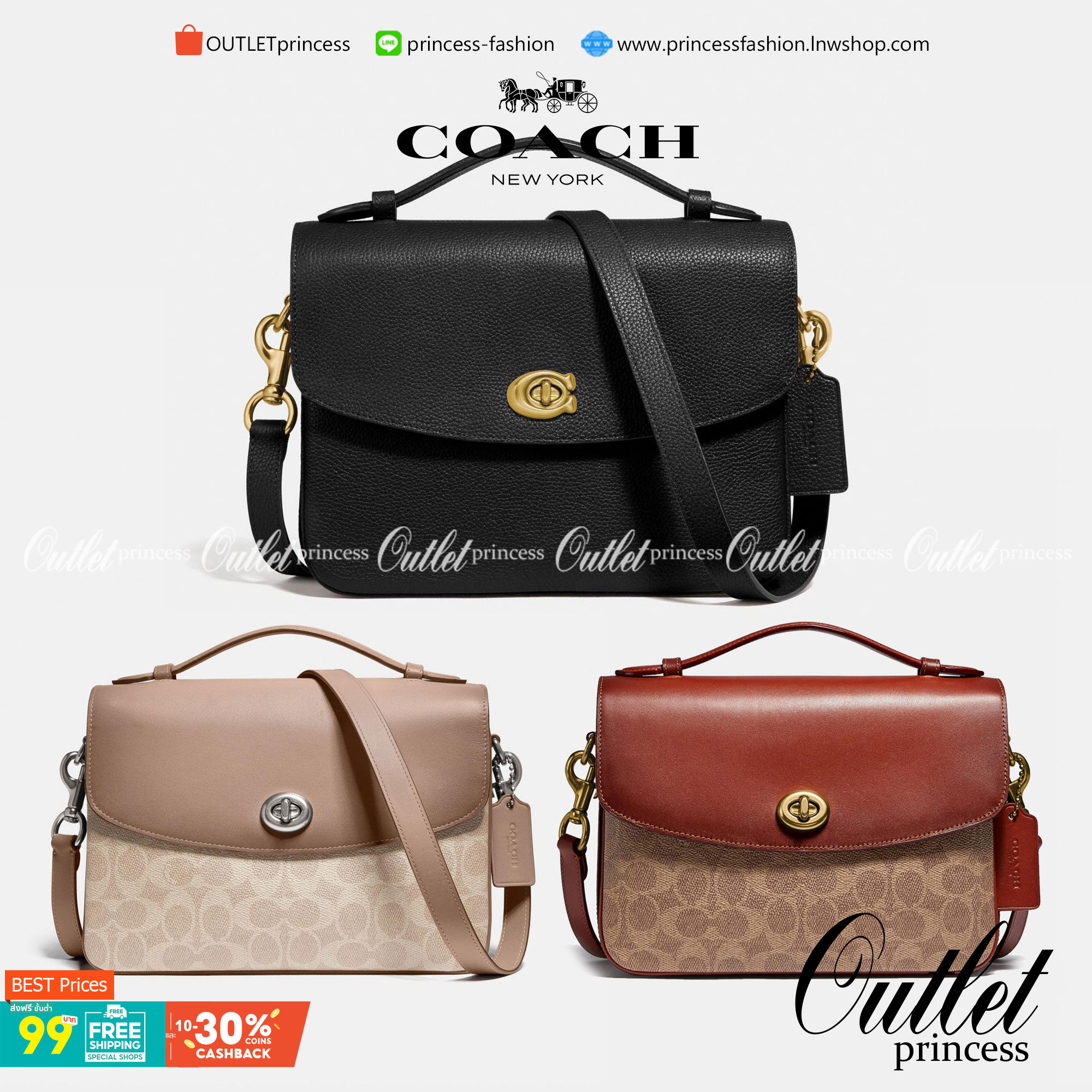 COACH CASSIE CROSSBODY BAG((68349//68348)) พร้อมส่งค่ะ! รุ่นฮิต กระเป๋าหิ้วได้//สะพายข้างหรือครอสบอดี้ร์ได้ หนังแท้นิ่มสวย เปิดปิดกระเป๋าแบบหมุนล็อค ภายในกระเป๋ามี3ช่องให้ใส่ของ แต่ล่ะช่องกว้าง สามารถใส่กระเป๋าเงินใบยาวได้;ของอื่นๆได้จุทีเดียวค่ะ ;มีช่องซ