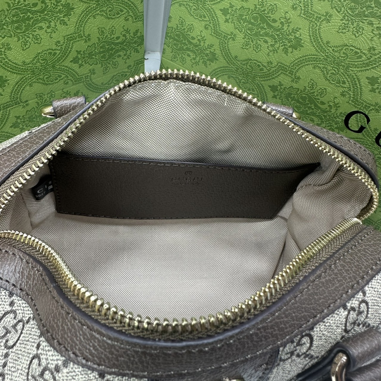 ORI หนังแท้ | Gucci Ophidia boston bag GG Monogram Double G / Gucci Keepall Bag กระเป๋าสะพายทรงหมอนบอสตัน รูปทรงใช้งานง่าย ฟังก์ชั่นการใช้งานที่ได้รับการตีความใหม่