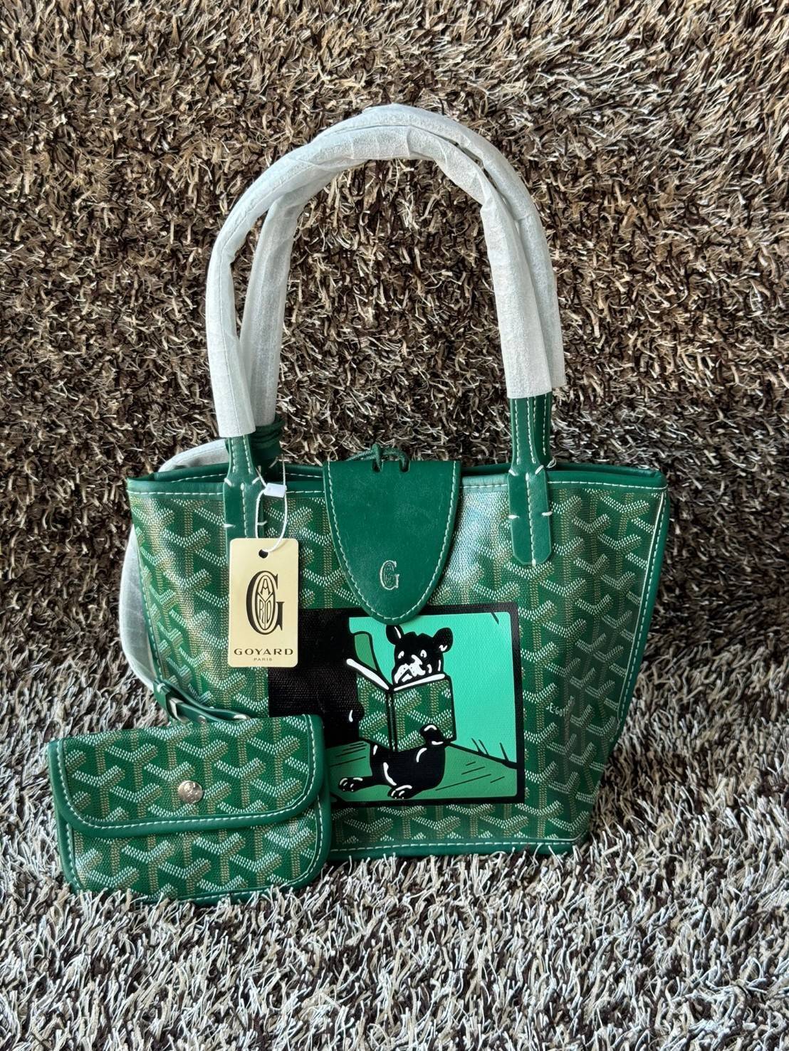 พร้อมส่ง 4 สี GOYARD ANJOU TOTE MINI / Goyard Villette Mini Tote Bag กระเป๋าทรงโท้ทมินิ แบรนด์หรูสัญชาติฝรั่งเศส 🧡 เกรดออริจินอล 1:1 สลับแท้ ใช้งานต่างประเทศได้