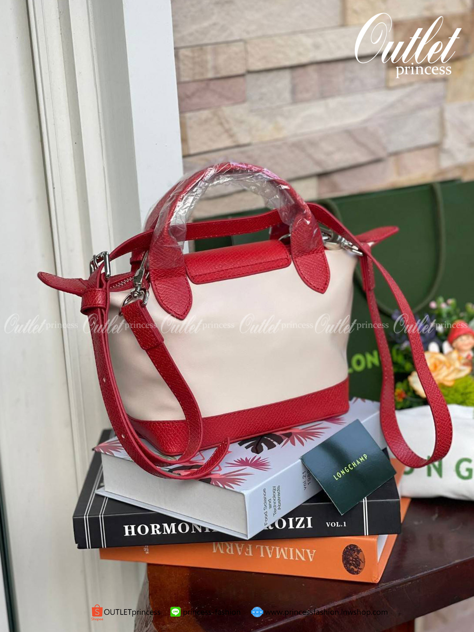 ของแท้ 100% Mini Size LONGCHAMP LE PLIAGE CUIR MAKE A WISH TOP HANDLE BAG XS