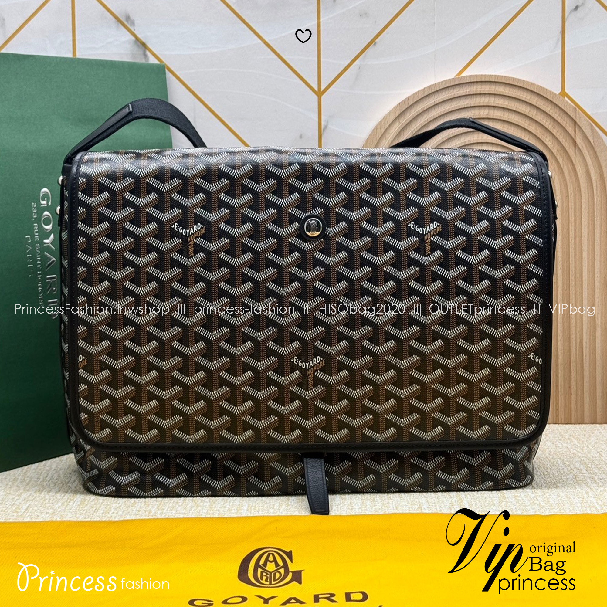 GOYARD Capetien MM Messenger Bag กระเป๋าแมสเซ็นเจอร์ใบใหญ่ ที่สุดของความหรู ตอบโจทย์การใช้งานจุของได้เยอะ เอกสาร แทปเล็ต พร้อมสายสะพาย ใช้งานง่าย ใบจริงสวยงามตามรูปค่ะ