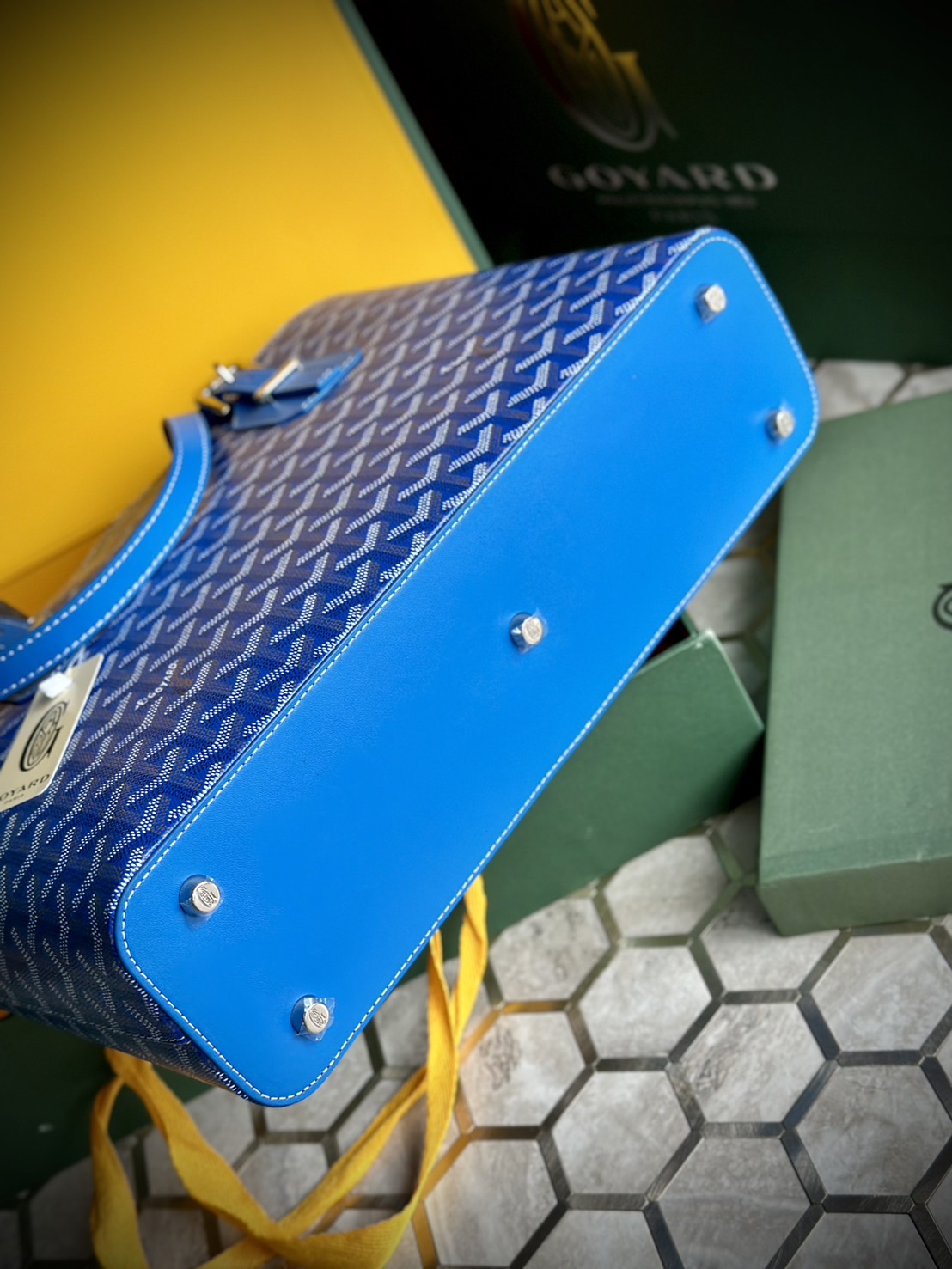 GOYARD Goyardine Sac Marie Galante MM / GOYARD Tote Bag กระเป๋าทรงโท้ทจุของได้เยอะ งานสวยเนี๊ยบ เกรดออริ สลับแท้ 1:1 ใช้ต่างประเทศได้