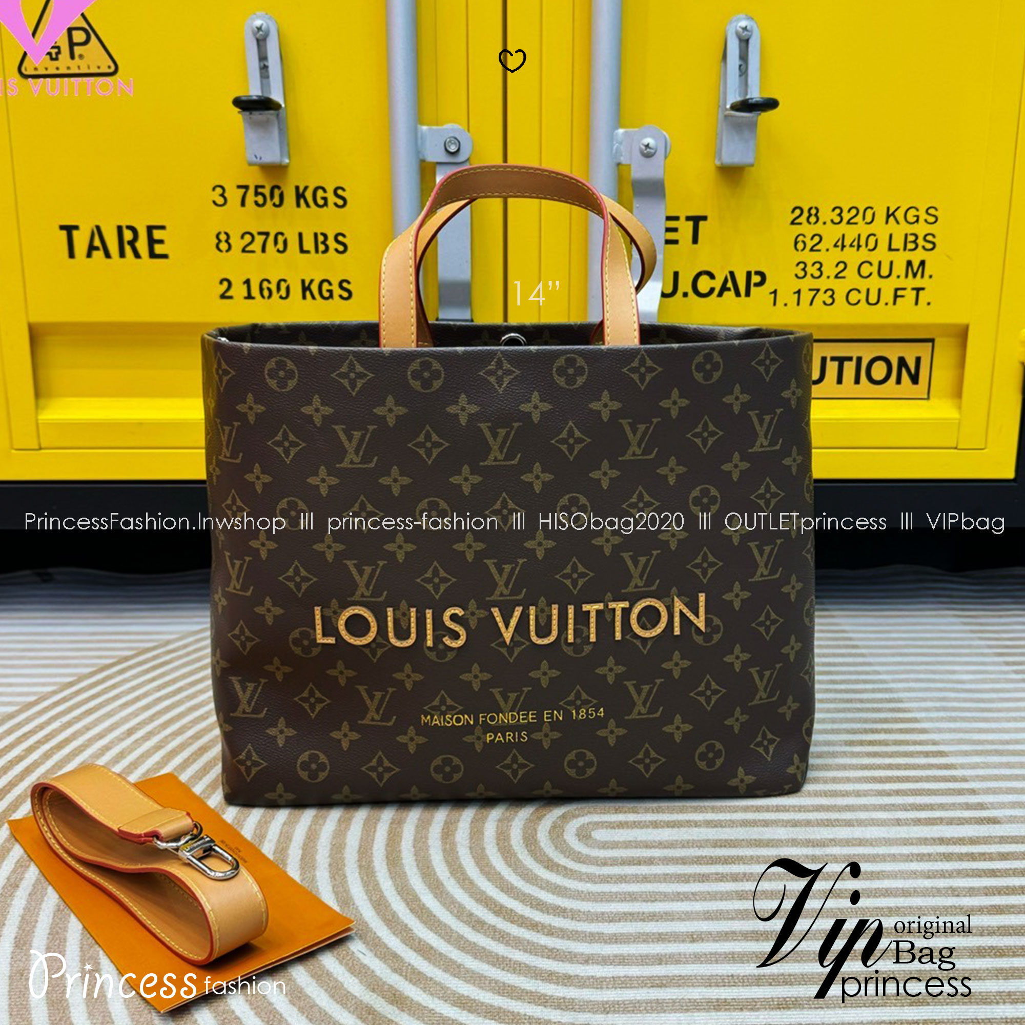 LV Shopper Tote bag Monogram pattern กระเป๋าสะพายทรงโท้ท shopper มี 3 ขนาด สวยคลาสสิค พกพาสะดวก ใช้งานง่ายสุดๆ