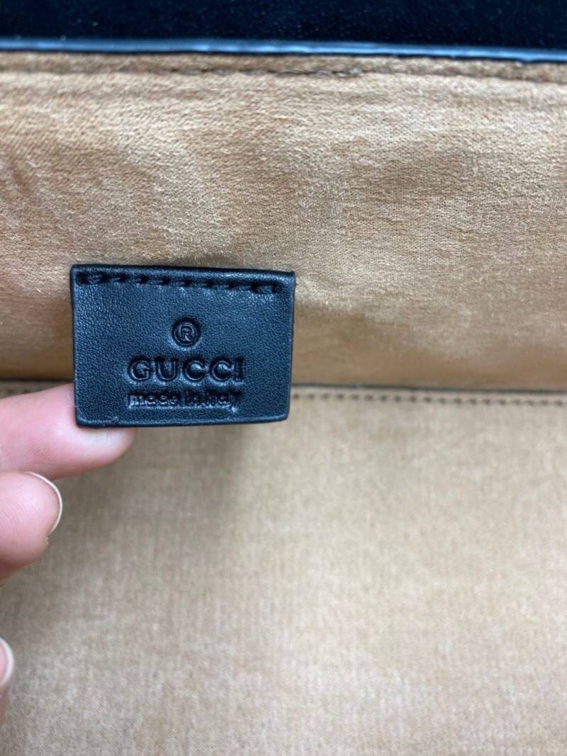 VIP 】หนังแท้ GUCCI Padlock GG small bamboo shoulder bag พร้อมส่งที่ไทย