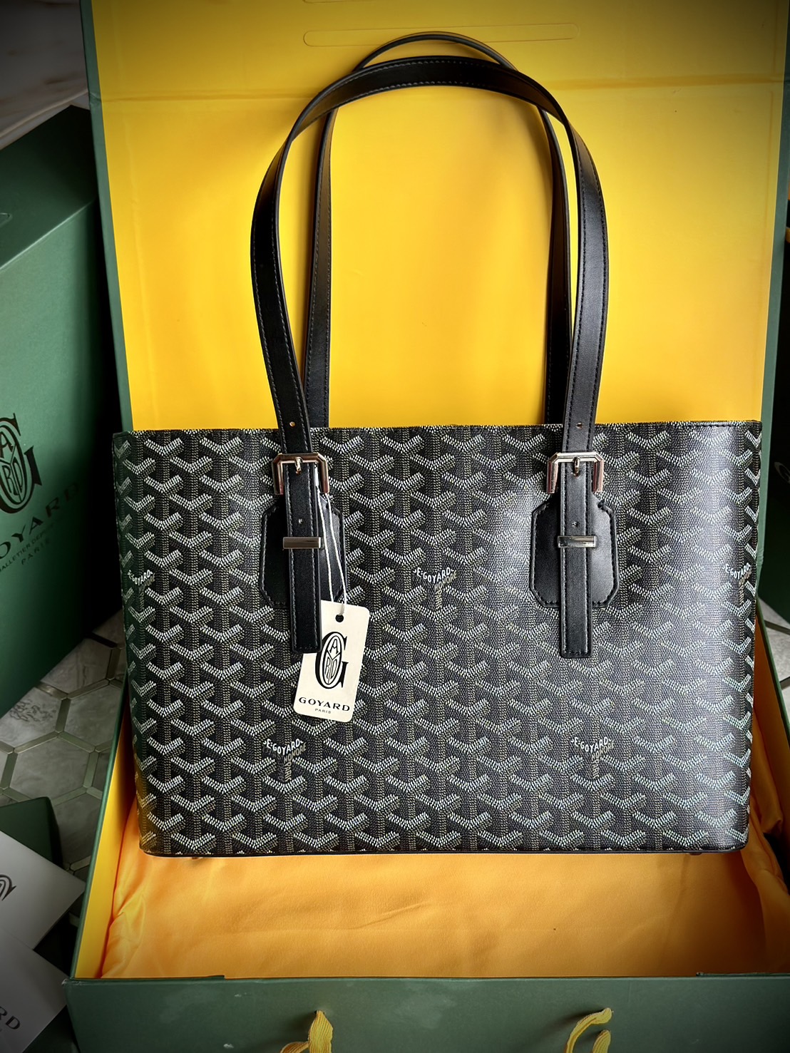 GOYARD Goyardine Sac Marie Galante MM / GOYARD Tote Bag กระเป๋าทรงโท้ทจุของได้เยอะ งานสวยเนี๊ยบ เกรดออริ สลับแท้ 1:1 ใช้ต่างประเทศได้