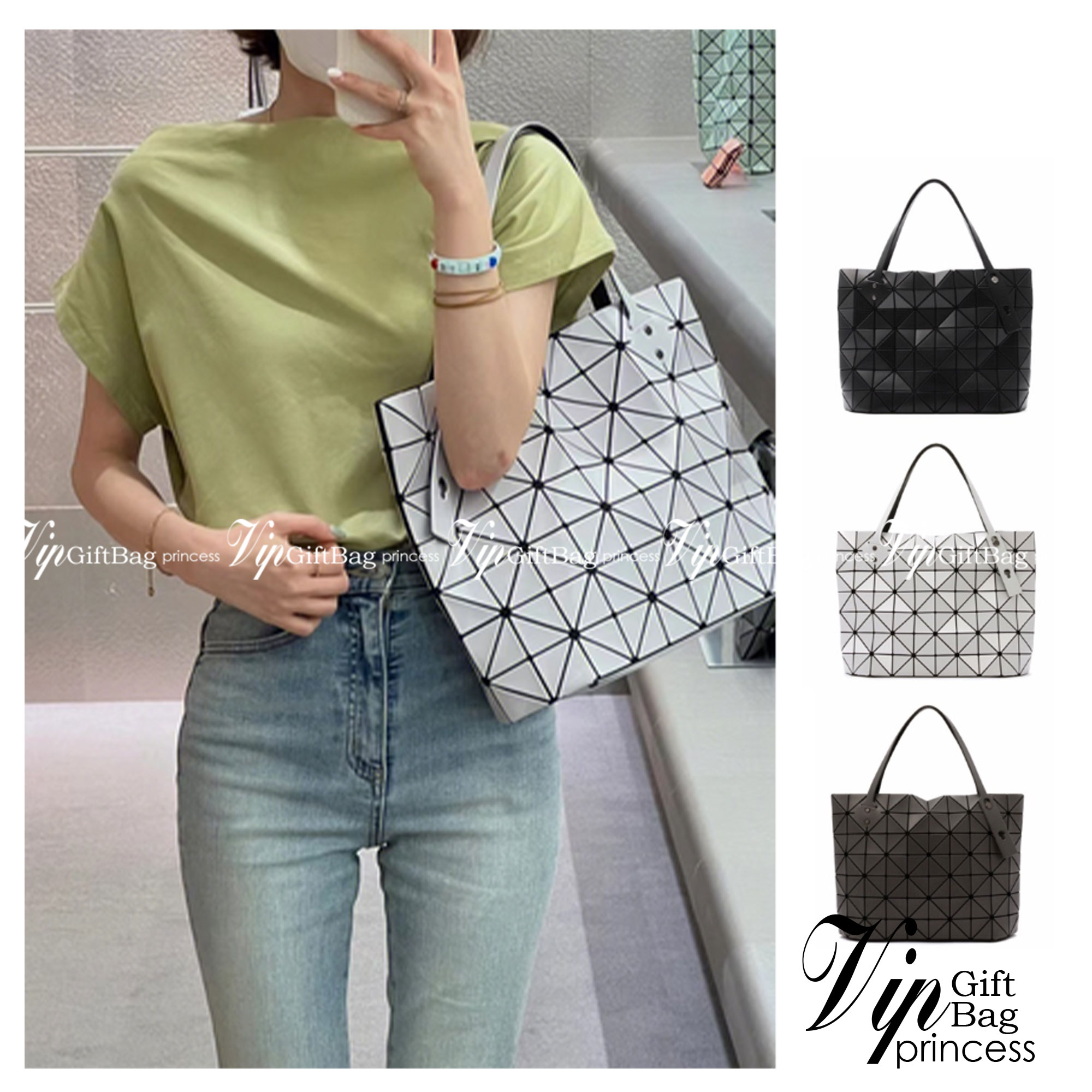 Bao Bao Issey Miyake ROCK MATTE ซีรีส์นี้จะเป็นทรงสี่เหลี่ยมผืนผ้า มีซิปปิดด้านบน ถือเป็นรุ่นที่เหมาะกับการใช้งานในชีวิตประจำวัน สามารถพับมุมและบริเวณด้านล่างของกระเป๋าเพื่อเพิ่มความสะดวกสบายในการใช้งาน ทั้งยังช่วยให้วางกระเป๋าในแนวตั้งได้อีกด้วย แผ่นต่อส