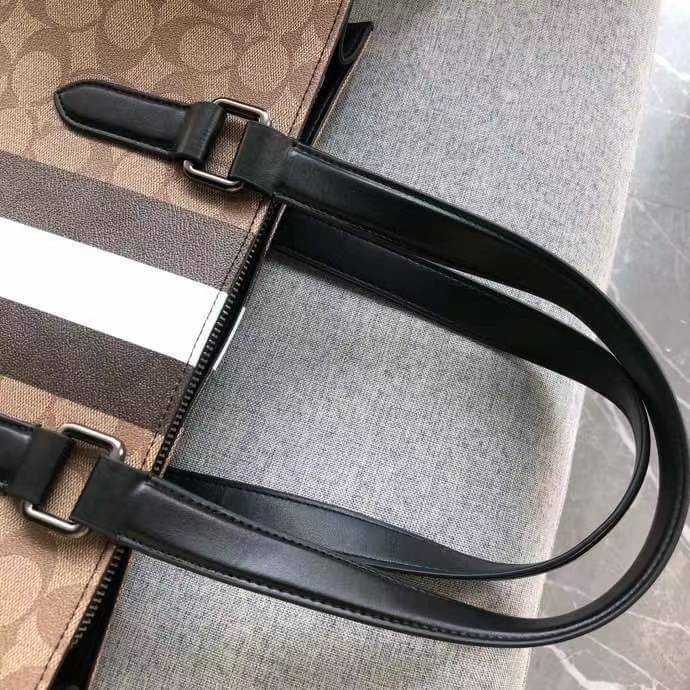 COACH GRAHAM STRUCTURED TOTE IN SIGNATURE CANVAS WITH VARSITY STRIPE C3232