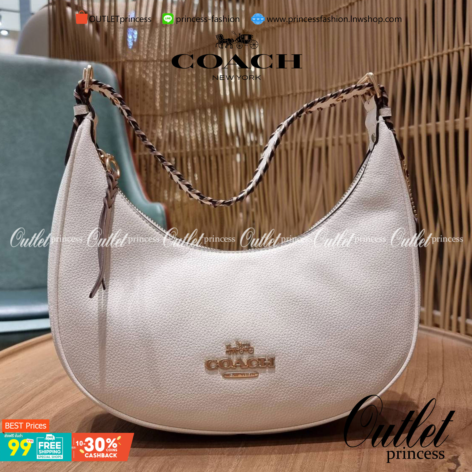 COACH C4108 BAILEY HOBO WITH WHIPSTITCH BEST SELLER ต้องมา!! กระเป๋าทรงโฮโบ ดีไซน์หรูหรา แมชท์ง่ายกับทุกไลฟ์สไตล์ วัสดุหนัง pepble หนังนิ่มสวย เปิด-ปิดด้วยซิปรูดใช้งานง่าย ภายในโล่งกว้าง สายคล้องสะพายไหล่ มีดีเทลน่ารักน่าใช้ ใช้งานสะดวกและง่ายต่อการใช้ชีว