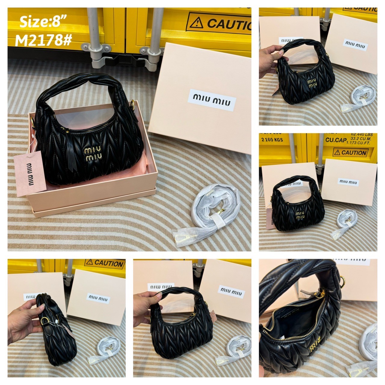 MIU MIU WANDER MATELASSÉ MINI HOBO BAG กระเป๋าถือ/กระเป๋าสะพายข้าง แบรนด์ดังจากอิตาลี ด้วยเอกลักษณ์ความโดดเด่น