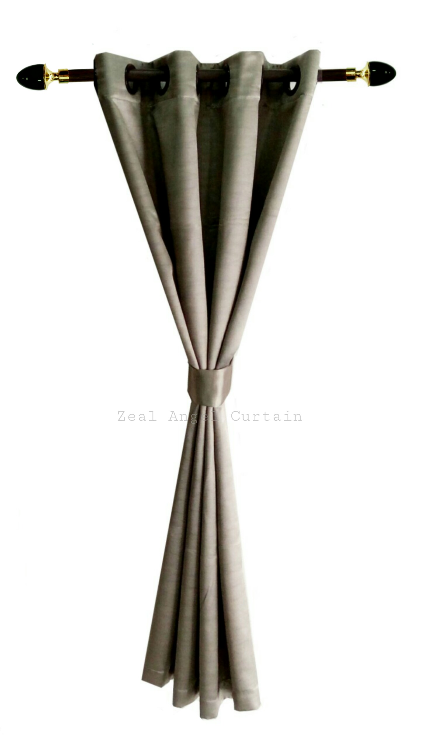 ผ้าม่านก.130*ส.180ซม./ผืน รุ่นพอร์ช สีน้ำตาลทองเข้ม
