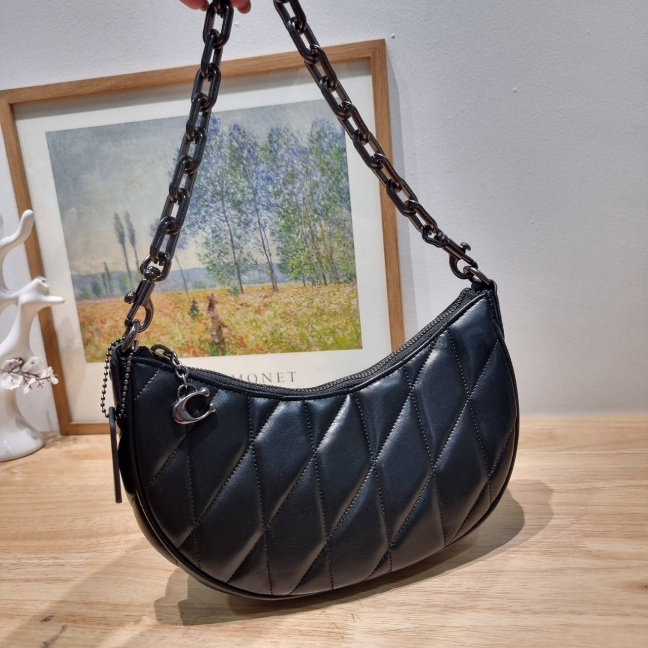 พร้อมส่ง 4 สี COACH CP148 MIRA SHOULDER BAG WITH PILLOW QUILTING กระเป๋าสะพายดีไซน์สวย 🧡 เกรดท็อปออริจินอล 1:1 สลับแท้ เกรดดีสุด ใช้งานต่างประเทศได้