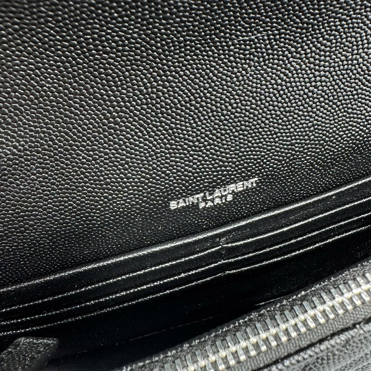 YSL Envelope WOC 7.5 Wallet on chain / YSL Clutch Bag 7.5" กระเป๋าสะพายรุ่นยอดนิยม เกรดหนังคาเวียร์สวยเต็มใบ เกรดออริ 1:1 ใช้งานต่างประเทศได้