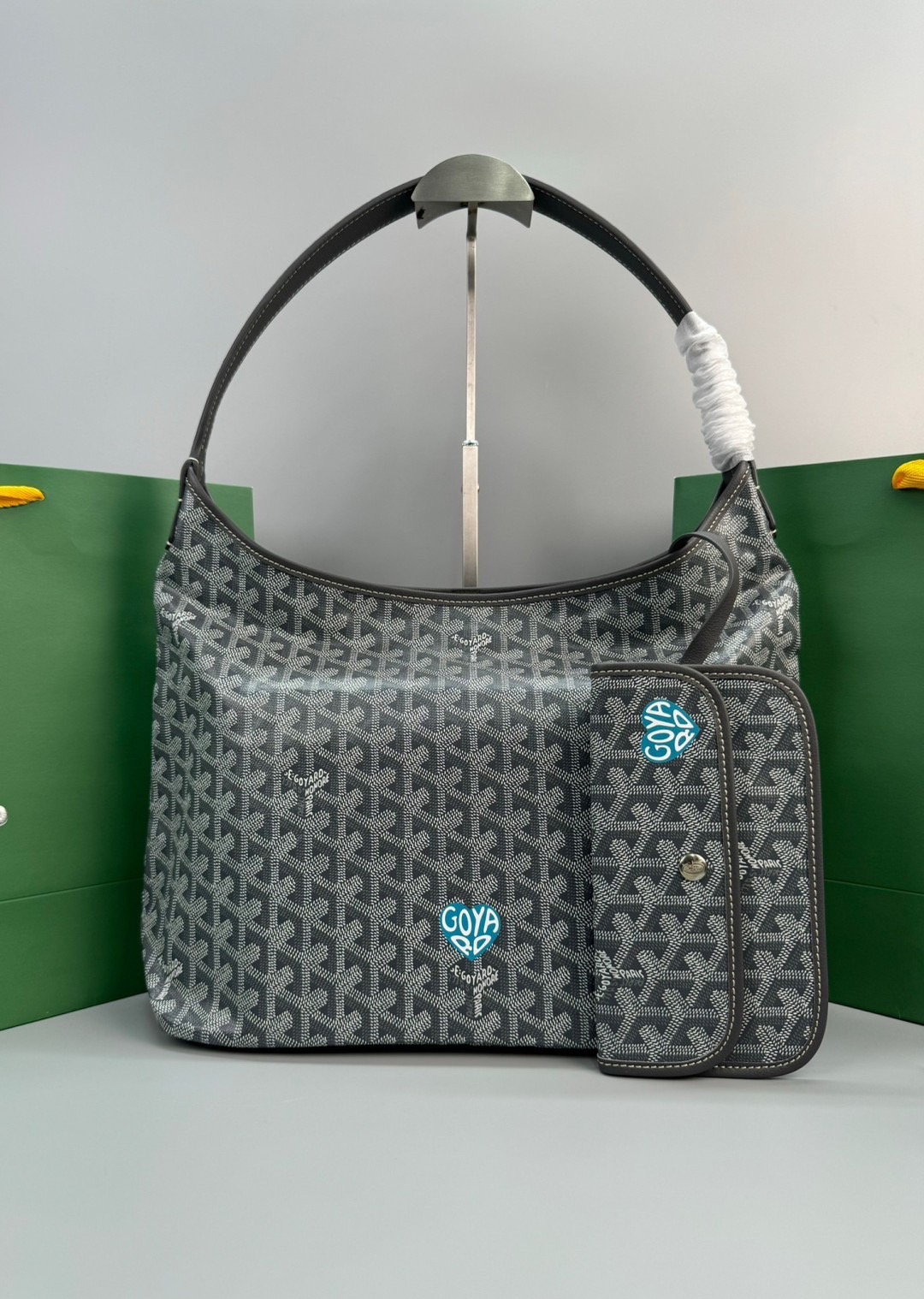 GOYARD Boheme Hobo Heart Shape Bag / GOYARD Tote Bag กระเป๋าทรงโท้ทใบใหญ่ หนังแท้สวยเป๊ะ เกรดท็อปออริ สลับแท้ 1:1 เกรดดีสุด ใช้ต่างประเทศได้ ผ่านทุก ตม.