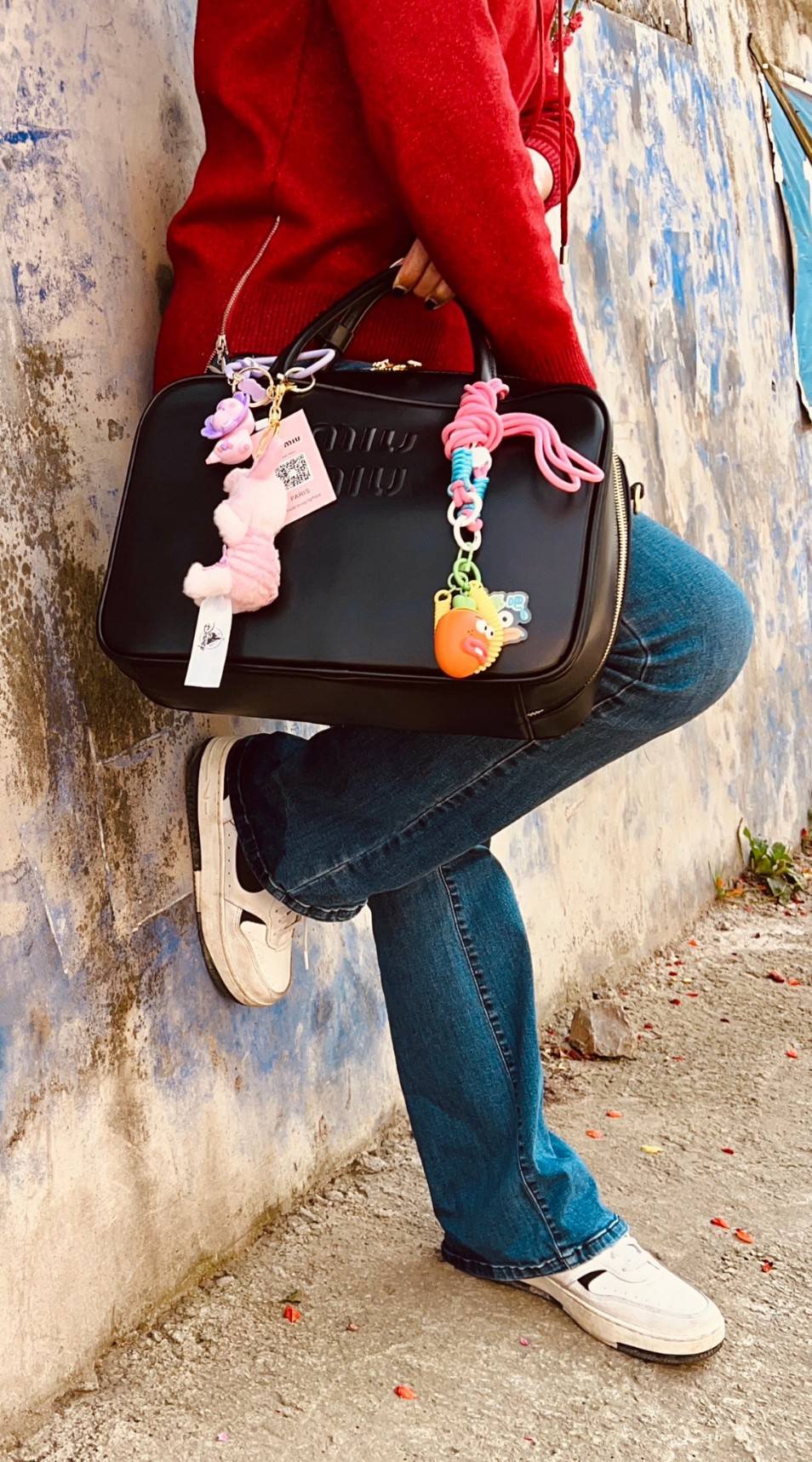 MIUMIU Leather top-handle bag / MIUMIU Boston Bag กระเป๋าถือสะพาย เกรดออริ 1:1 ใช้งานต่างประเทศได้