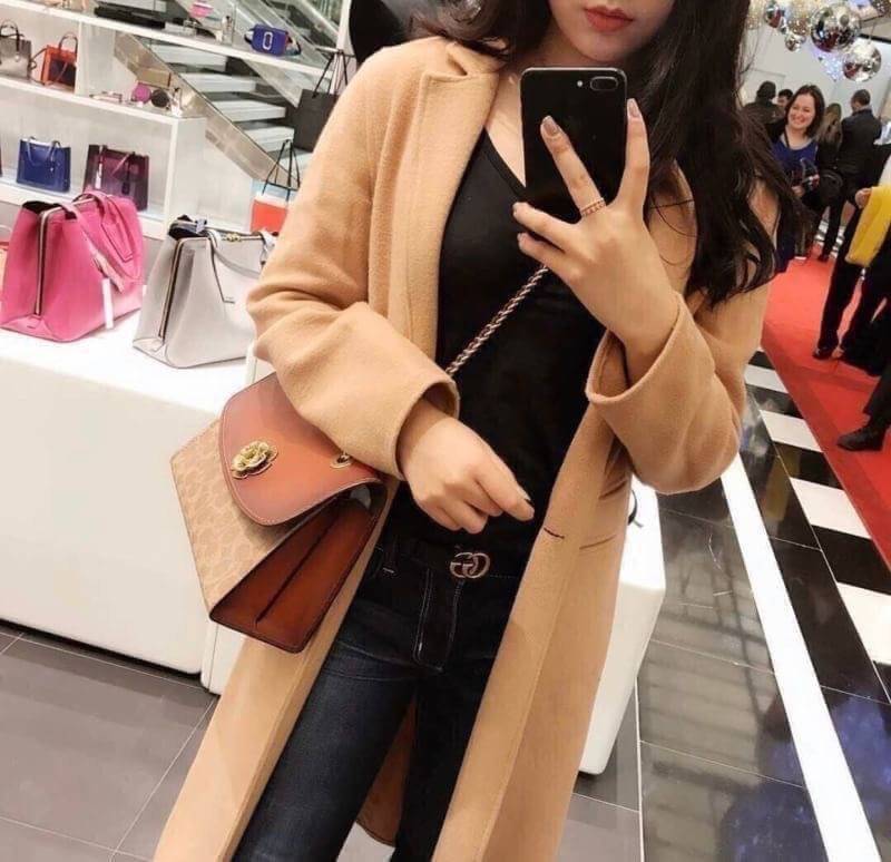 Coach Parker In Signature Canvas With Tea Rose