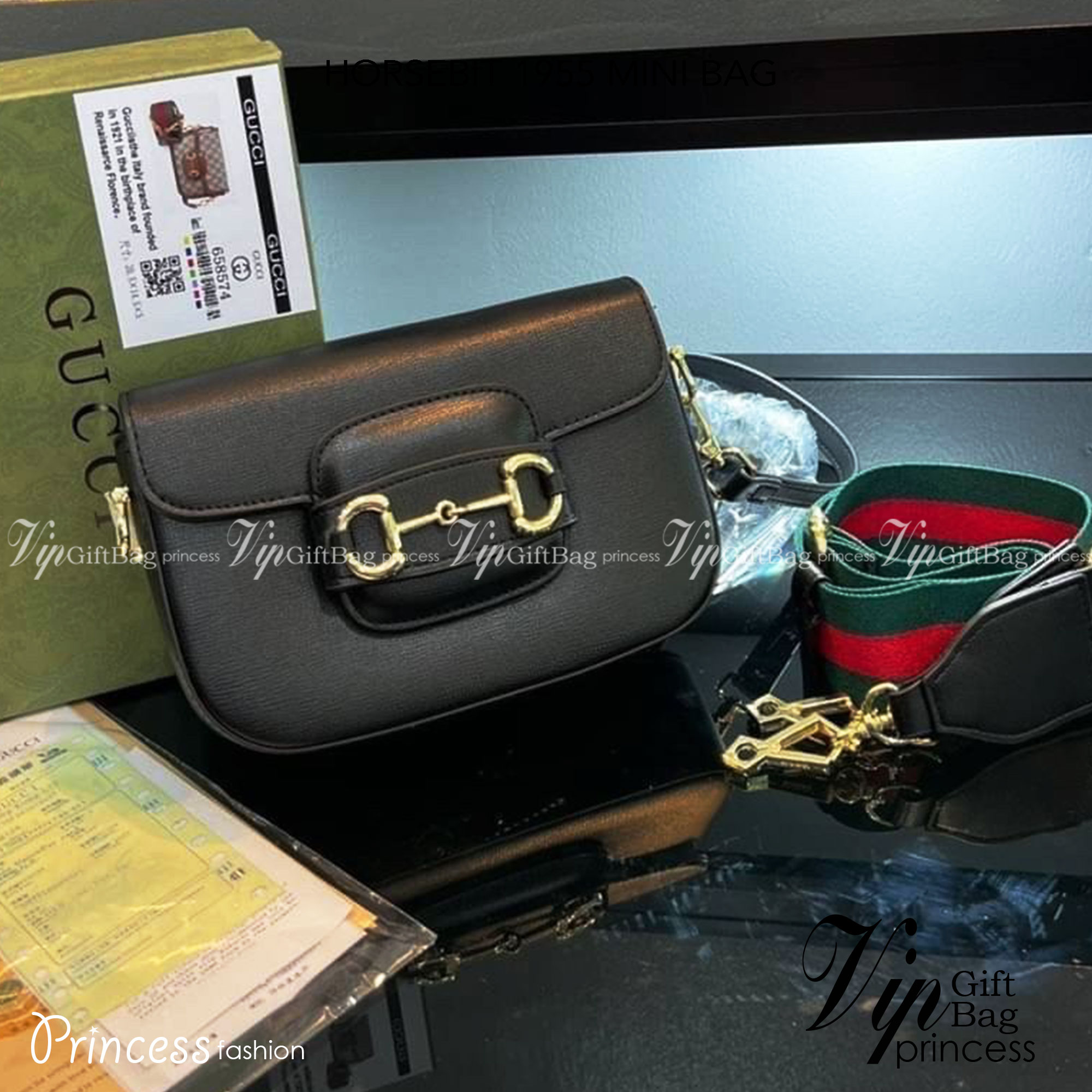 GUCCI HORSEBIT 1955 MINI BAG กระเป๋าสะพาย crossbody รุ่นฮิต สุดหรูหรา คลาสสิค จุของสำคัญได้เยอะ มาพร้อมสายสะพายยาว 2 เส้น สามารถ ปรับระดับได้ ถอดออกได้ รุ่นนี้ใช้งานดีมาก บอกต่อกันถึงที่สุด ใช้ได้ทุกโอกาส เป็นอีกรุ่นที่โดดเด่นมากๆ