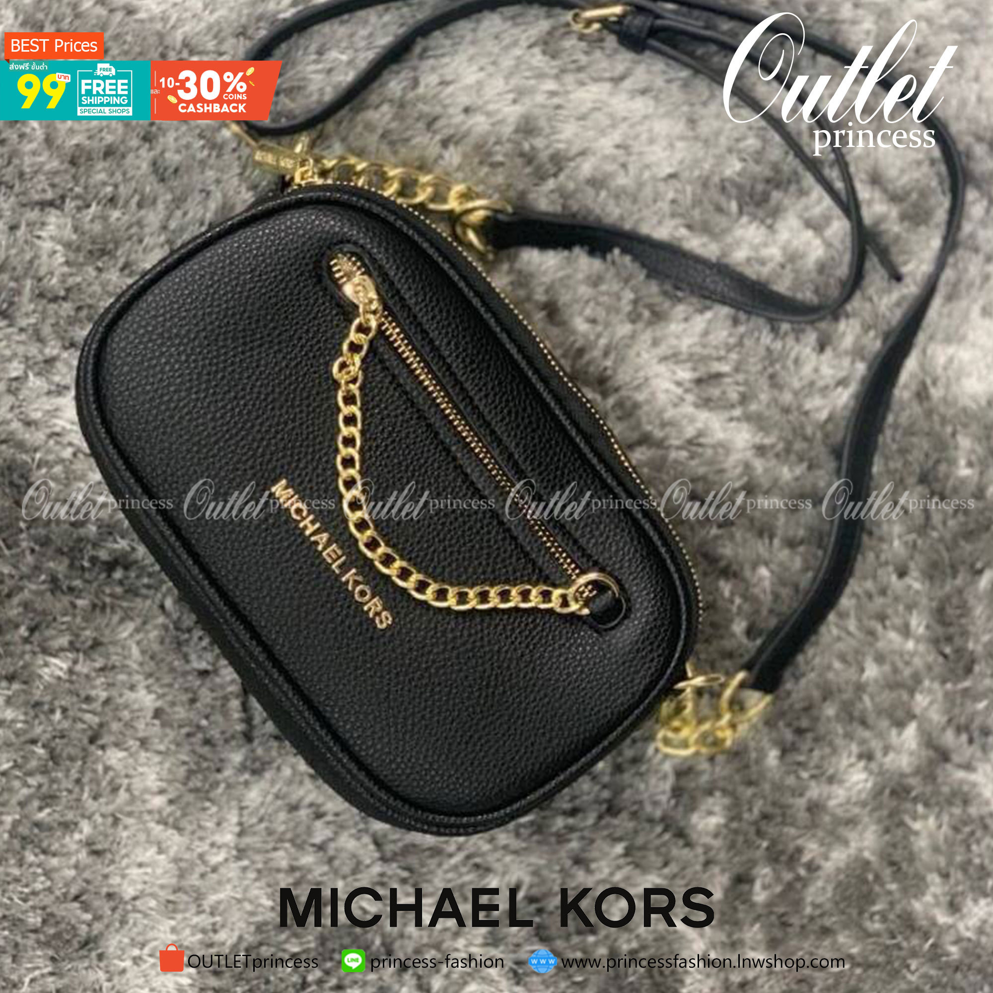MICHAEL KORS Crossbody Golden hardware