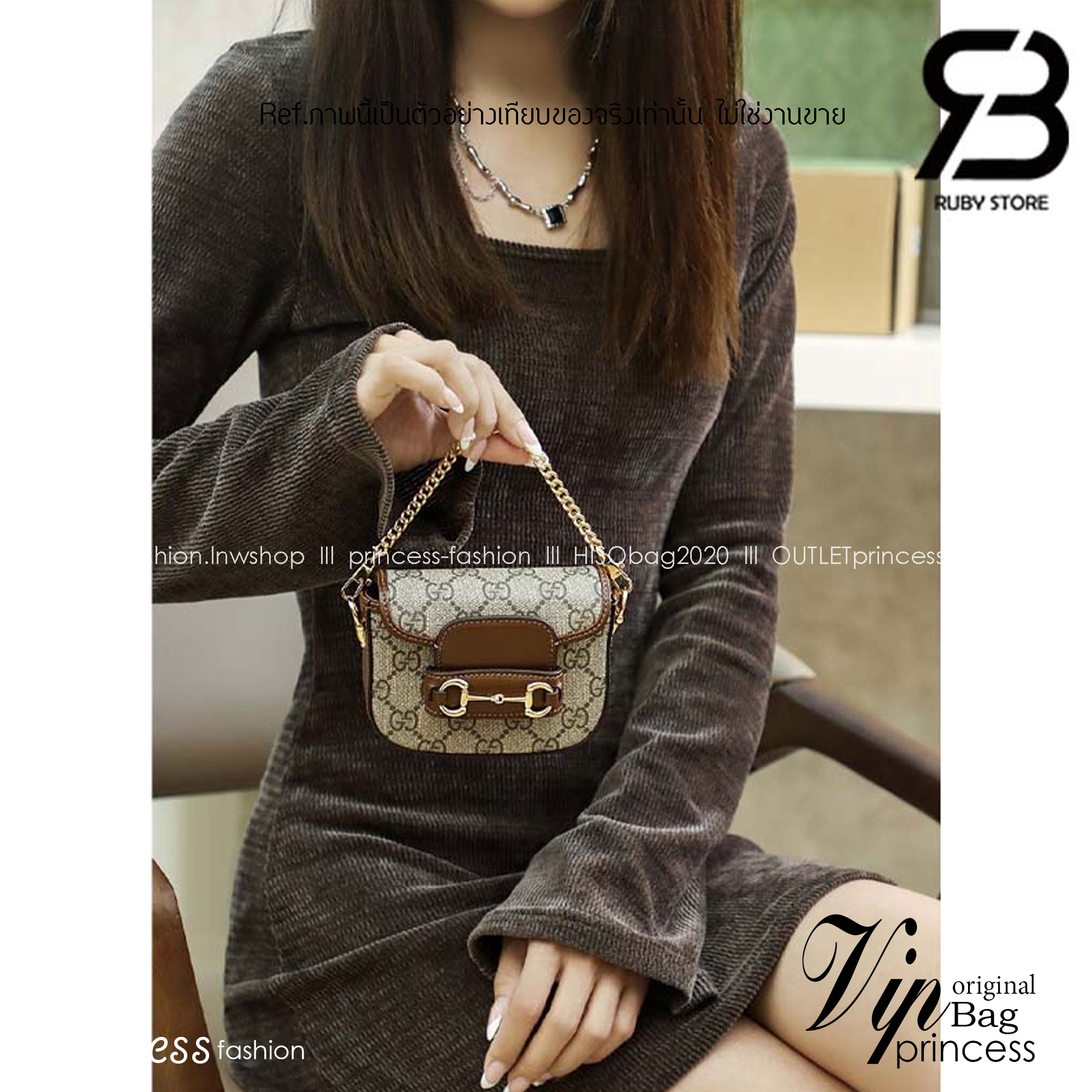 GUCCI HORSEBIT 1955 STRAP WALLET พร้อมส่ง กระเป๋าสะพายใบเล็กจิ๋ว มินิน่ารักน่าใช้ สายสะพายถอดได้ เลื่อนปรับระดับได้ เป็นอีกรุ่นที่น่าใช้มากๆ