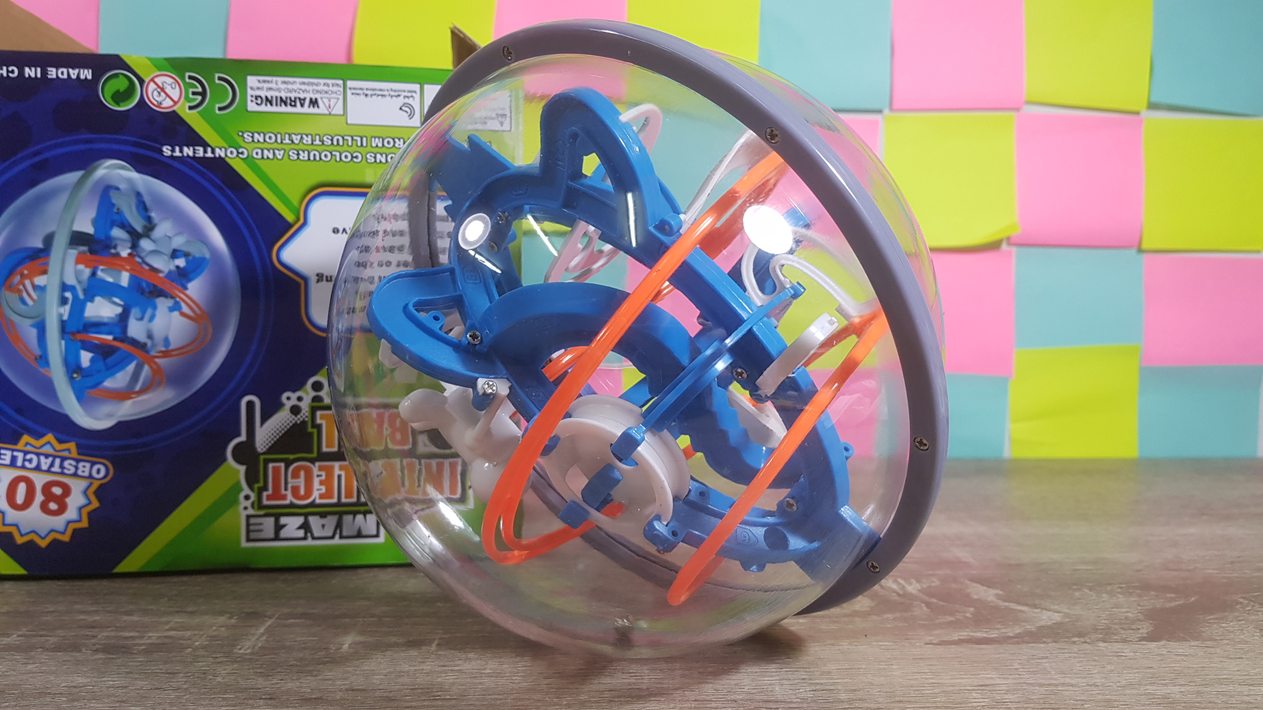 ลูกบอลเขาวงกตฝึกสมาธิ Maze Intellect Ball 80 ด่าน