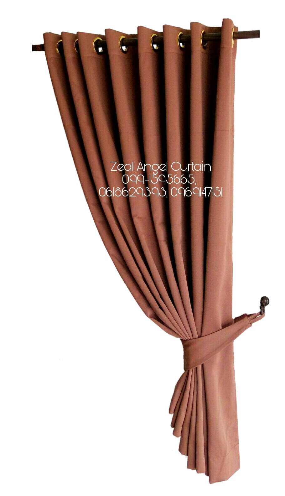 ผ้าม่านก.270*ส.180ซม./ผืน รุ่น Modern สีโอวัลติน no.49