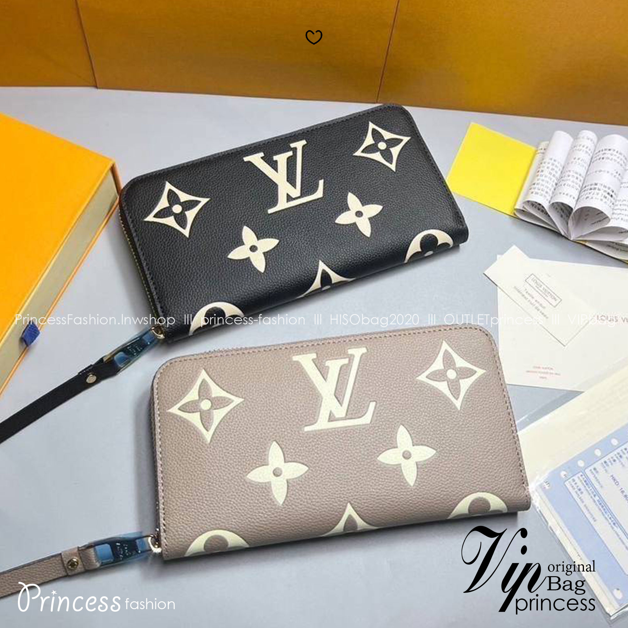 ORI หนังแท้ | LV Zippy wallet two-tone Monogram Empreinte leather / LV Long Wallet กระเป๋าสตางค์ใบยาวซิปรอบ กระเป๋าสตางค์ผู้หญิง