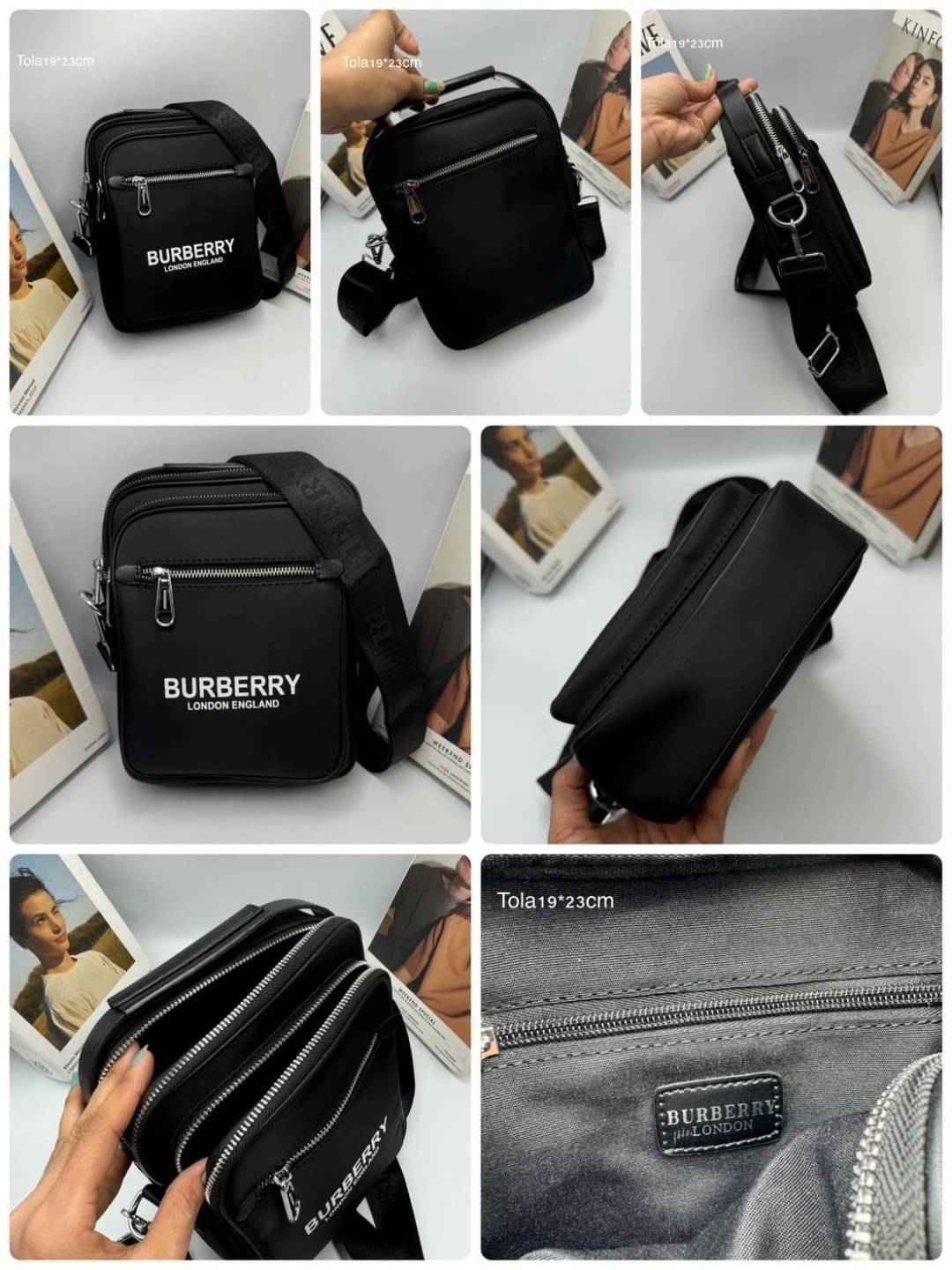BURBERRY MESSENGER BAG กระเป๋าทรงแมสเซ็นเจอร์สีดำคลาสสิค ขนาดกำลังดี ดีไซน์ใหม่ล่าสุด!! แบ่งช่องซิปใช้งานง่าย มีหูจับในตัว สายสะพายยาวถอดได้ สาวๆซื้อให้แฟนต้องเป็นปลื้มแน่นอน หรือใครมองหาของขวัญช่วงสิ้นปี ใบนี้ตอบโจทย์ถูกใจคนรับแน่นอนจ้า