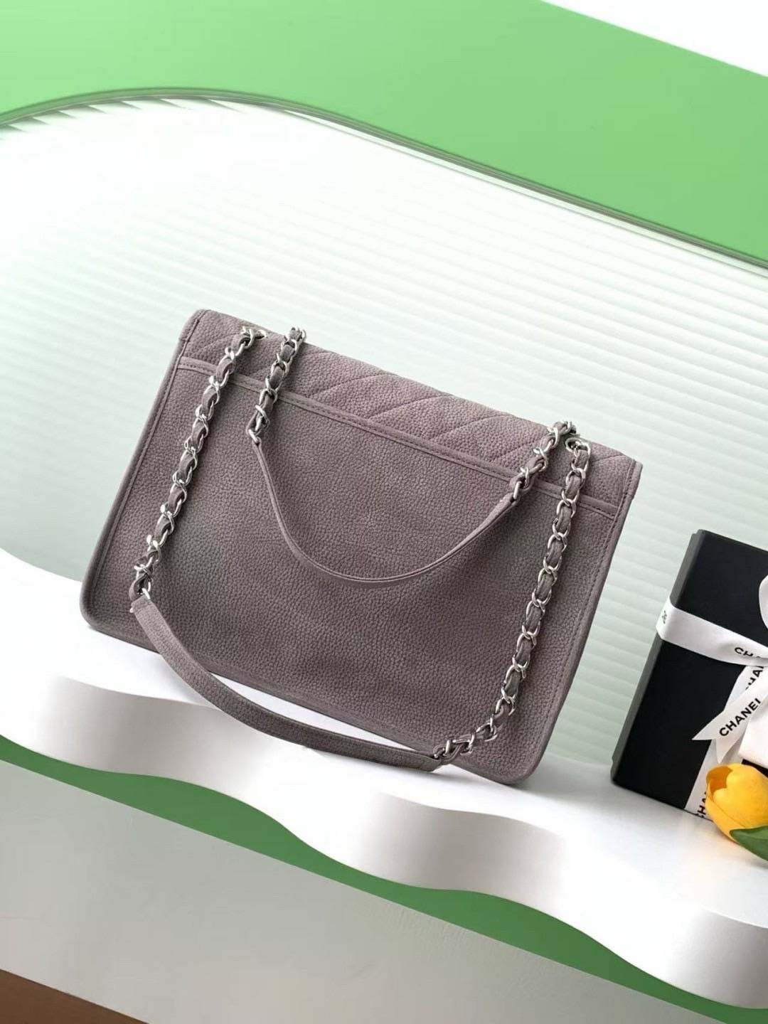 สลับแท้ New Chanel Classic flap bag (Ori)เทพ กระเป๋าสะพายหนังแท้ รุ่นวินเทจ เกรดดีสุด ผ่านทุก ตม 🤍 เกรดสั่งตัด ท็อปวีไอพี สลับแท้ 1:1 ภาพถ่ายจากงานขายจริง ใช้งานต่างประเทศได้