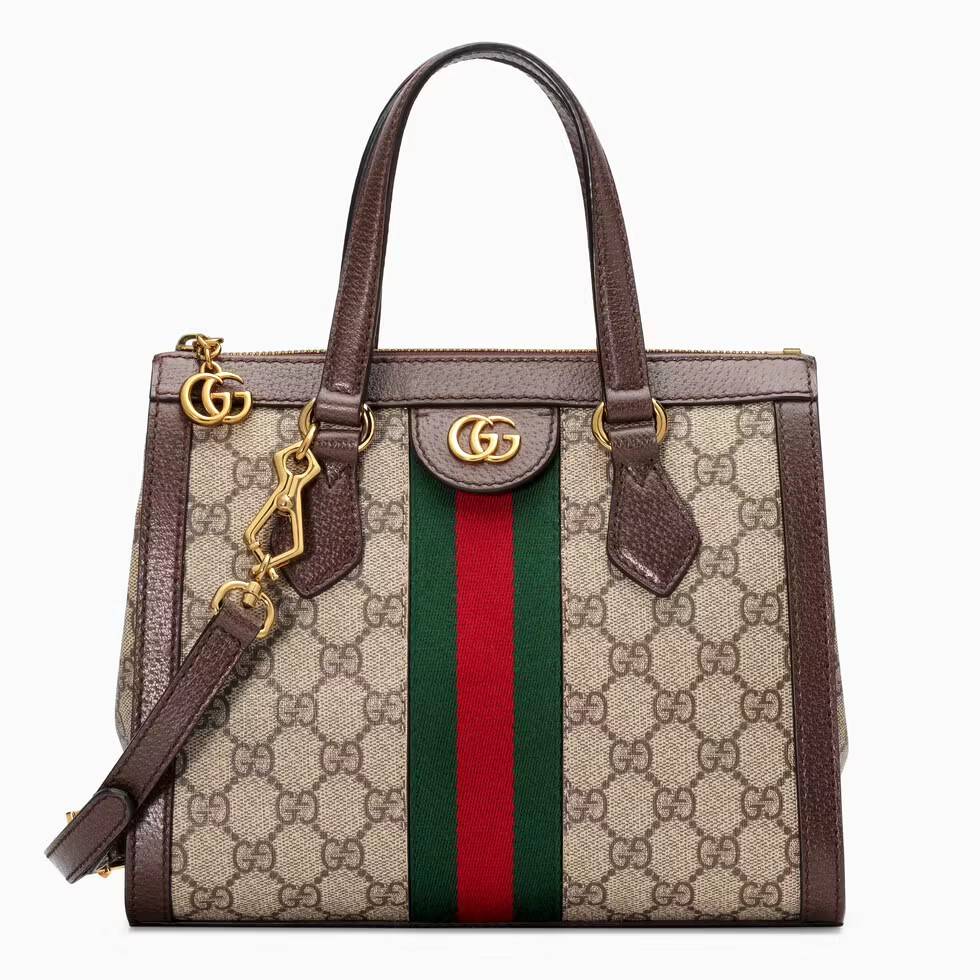 GUCCI Ophidia Small GG Tote Bag GC CLASSIC SMALL TOTE BAG WITH GWP กระเป๋าถือ/สะพาย อีกรุ่นหายาก ที่คงความสวยคลาสสิค และเรียบหรู วัสดุหนังแคนวาส ดีไซน์แถบคาดโดดเด่น รูปทรงสวยน่าใช้มากๆ สะพายขับผิว เปิด-ปิดกระเป๋าด้วยซิป หัวซิปตัว G อะไหล่สีทอง ภายในโล่งกว