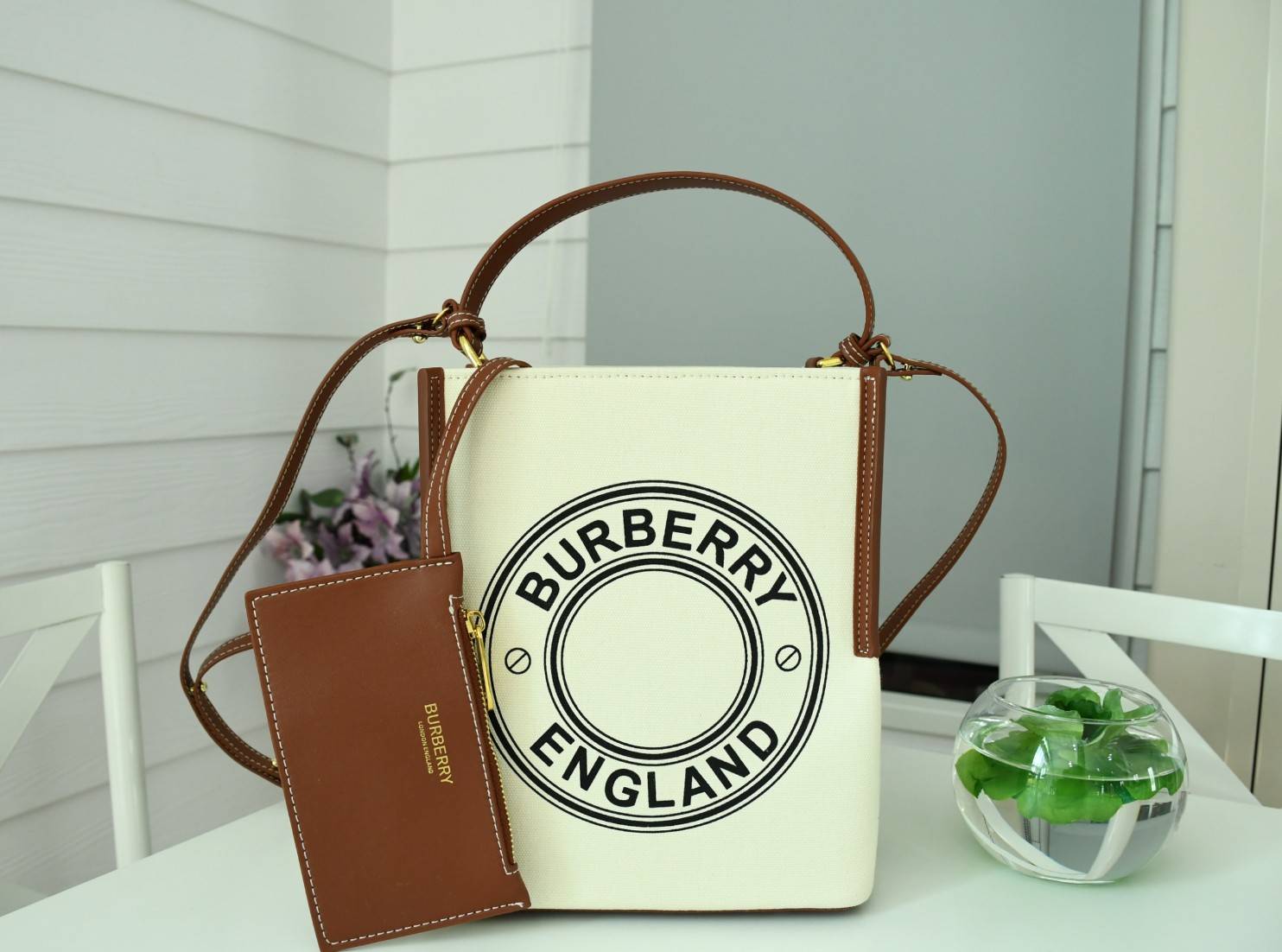 Burberry canvas Bucket Bag Vip Gift with Purchase