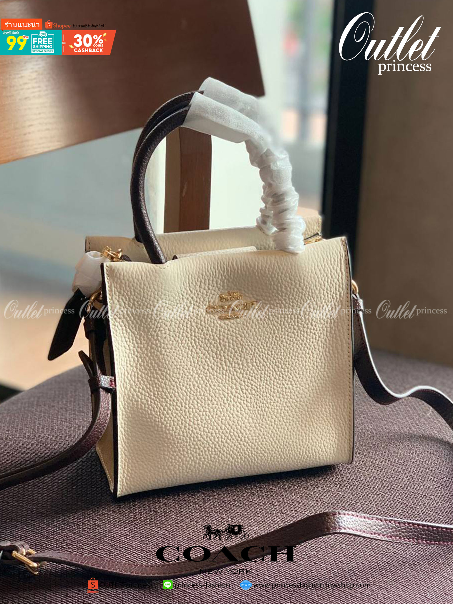 OUTLET COACH MINI CALLY CROSSBODY IN SIGNATURE ((5693//2134//2183)) พร้อมส่งที่ไทยทันที! กระเป๋าสะพายครอสบอดี้ร์ หนังแท้นิ่มอย่างดีค่ะ