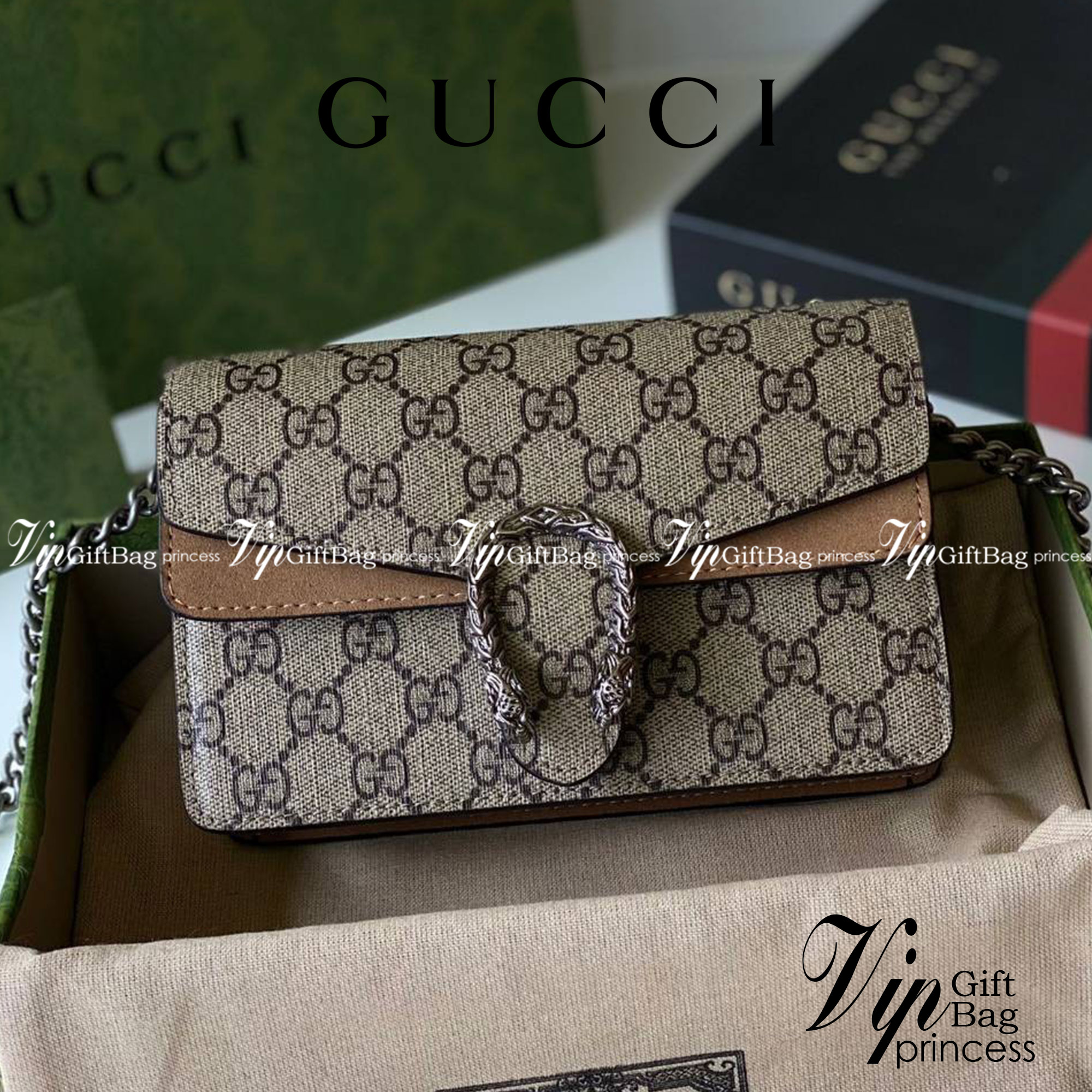 หนังแท้ GUCCI Dionysus mini bag / GG Shoulder bag / GG Denim Dionysus พร้อมส่งที่ไทย กระเป๋าสะพายข้างหนังแท้ เกรดหนังคุณภาพดียิ่งใช้หนังยิ่งสวย โทนสีน่าใช้มากก มาในดีไซน์คลาสสิคเรียบหรูเข้ากับทุกลุ๊คแบบไม่มีเอ้าท์ พร้อมส่งที่ไทย ภาพสินค้าถ่ายจากงานขายจริง