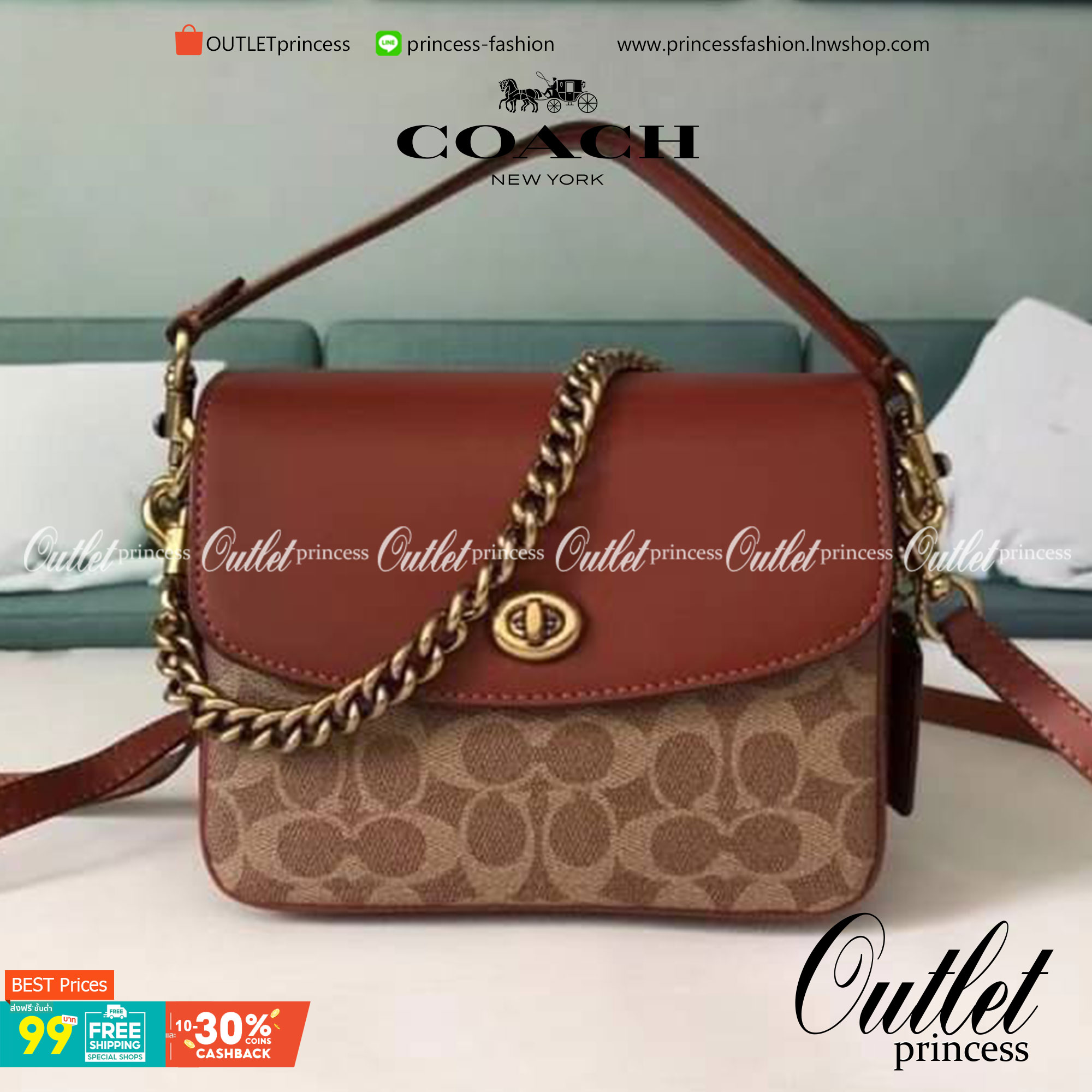 3สาย Coach 89089 Cassie Crossbody 19 In Signature Canvas เรียบหรู ดูดี ต้องไอเท็มนี้เลยจ้า กระเป๋าถือ/สะพายข้าง สุดพิเศษ!! มีสายมาให้ถึง 3 แบบ!! สลับใช้แมทช์ตามสไตล์ได้เลย วัสดุหนังแคนวาสสลับหนังเรียบ เปิด-ปิดด้วยตัวบิดล็อค ภายในแบ่งสัดส่วนอย่างดี ใส่ของไ