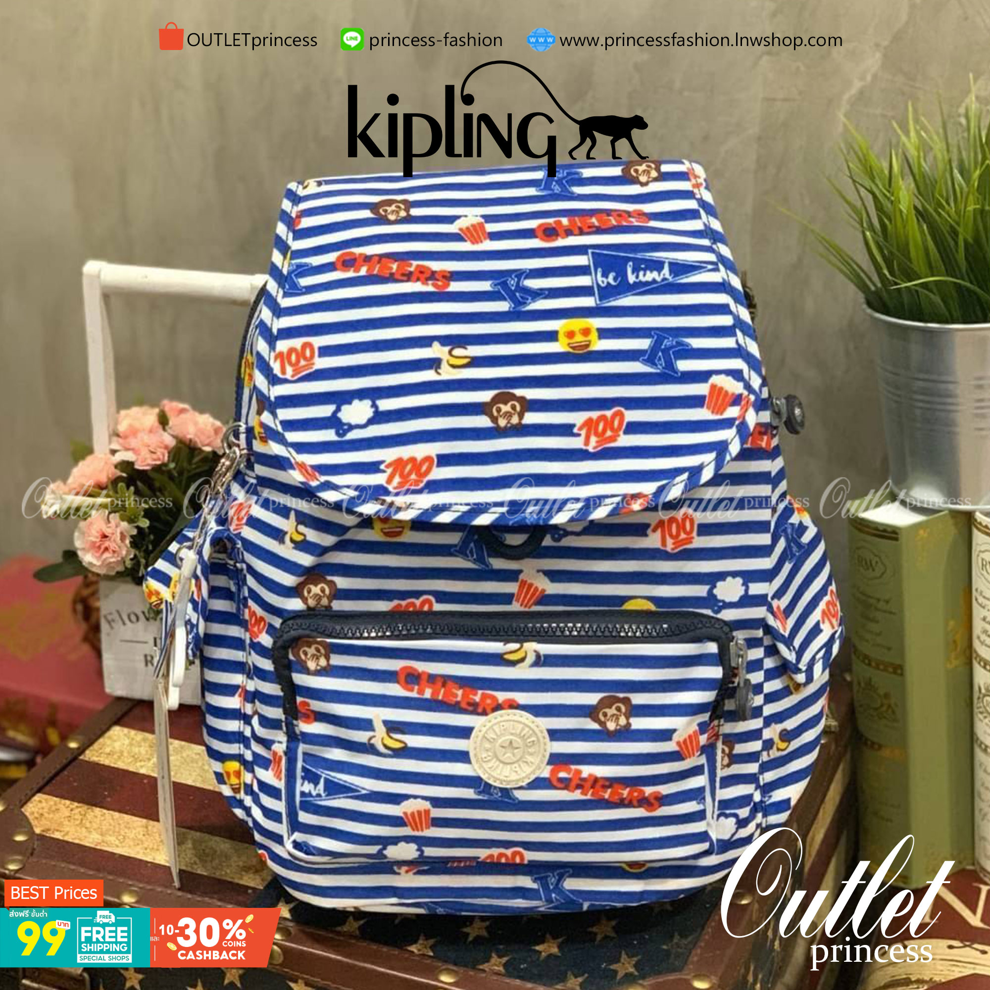 KIPLING CITY PACK S DAILY BACKPACKS กระเป๋าเป้ที่สะพายได้ทีฝุกวัน ขนาดกำลังดี มีช่องสะดวกใช้งานทั้งด้านหน้า ด้านหลัง รวมไปถึงด้านข้าง เปิดปิดด้วยตัวล็อค2ชั้นทั้งแบบซิปและกระดุมแม่เหล็ก ช่องใหญ่ใช้งานได้ถึง2ช่อง ดีเทลรุ่นนี้มาพร้อมกับซับในและพวงกุญแจเป็นอิ