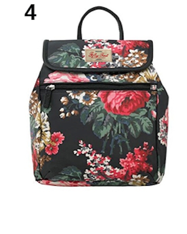 Cath Kidston Backpack Bag กระเป๋าถือหรือสะพายเป้แบรนด์ดังจากอังกฤษรุ่นสุดฮิตอีกรุ่นที่สาวๆ ถามหากันเยอะมาก วัสดุทำจาก Canvas+Polyester อย่างดี เนื้อหนา น้ำหนักเบา ประดับโลโก้ด้านหน้า เปิดปิดด้วยกระดุมเเม่เหล็กทั้งด้านนอก/ใน มีช่องซิปด้านหน้าใส่กระเป๋าสตาง