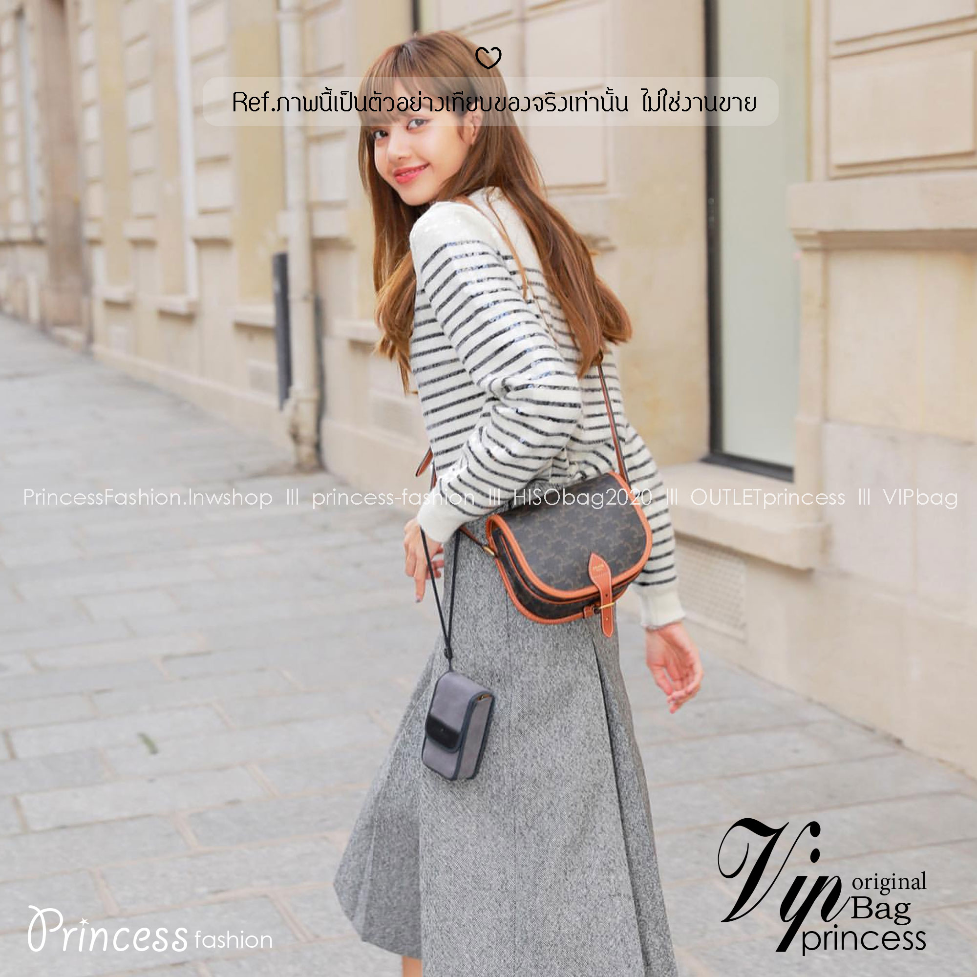 CELINE Folco bag in Triomphe canvas and Leather กระเป๋าสะพายข้าง รุ่นตามหาเข้าเพิ่มเติมสต๊อกพร้อมส่งแล้วค่าสาวๆ รุ่นยอดฮิต ขายดีไม่มีตก ทรงสวยโดดเด่นเป็นเอกลักษณ์ ดีไซน์โค้งมนสวยงาม