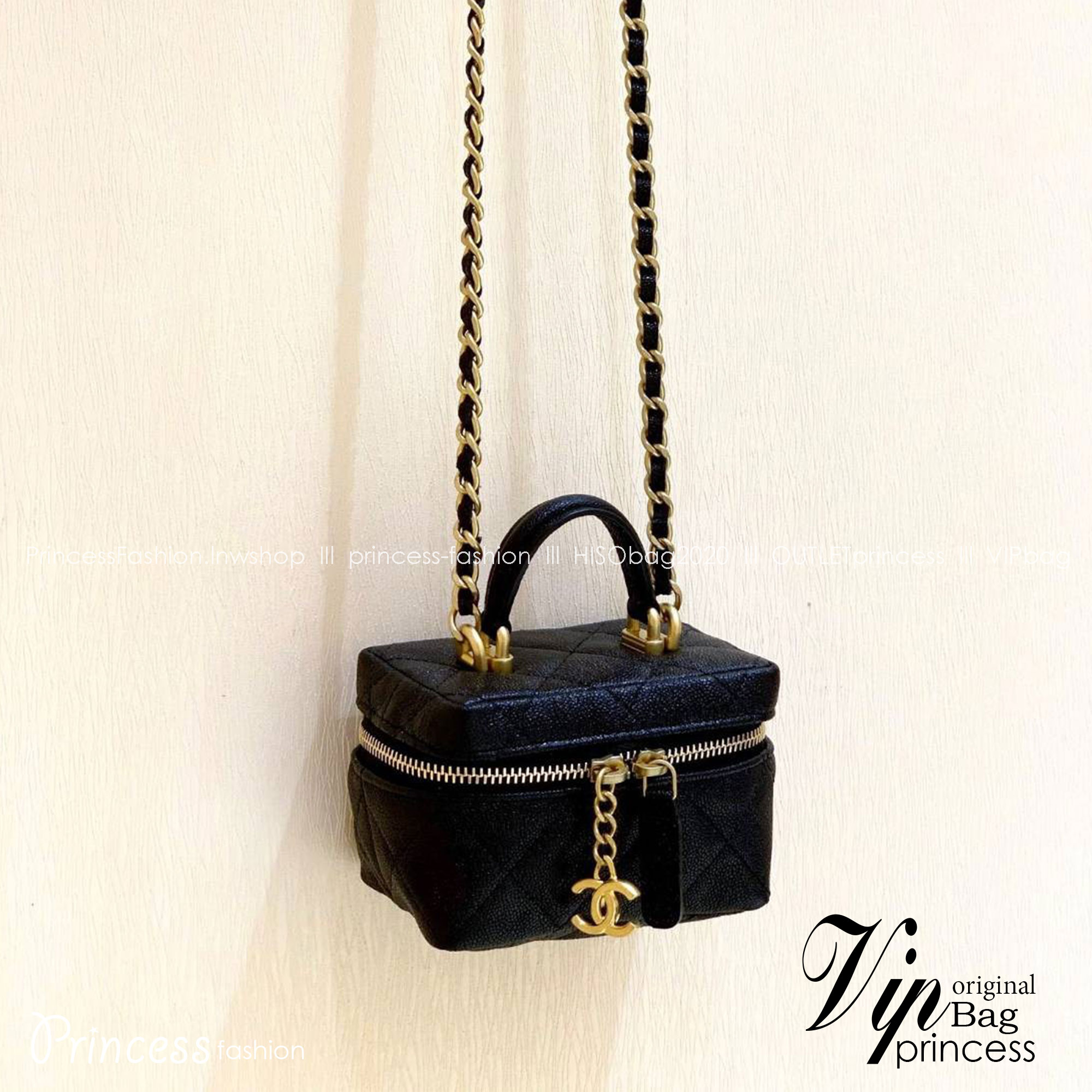 CHANEL Small VANITY With CHAIN พร้อมส่งแล้วค่า งานที่สาวๆ ตามหา เกรดท็อปออรินอล งานเหมือนสุด หนังแท้ สวยงามตามรูป