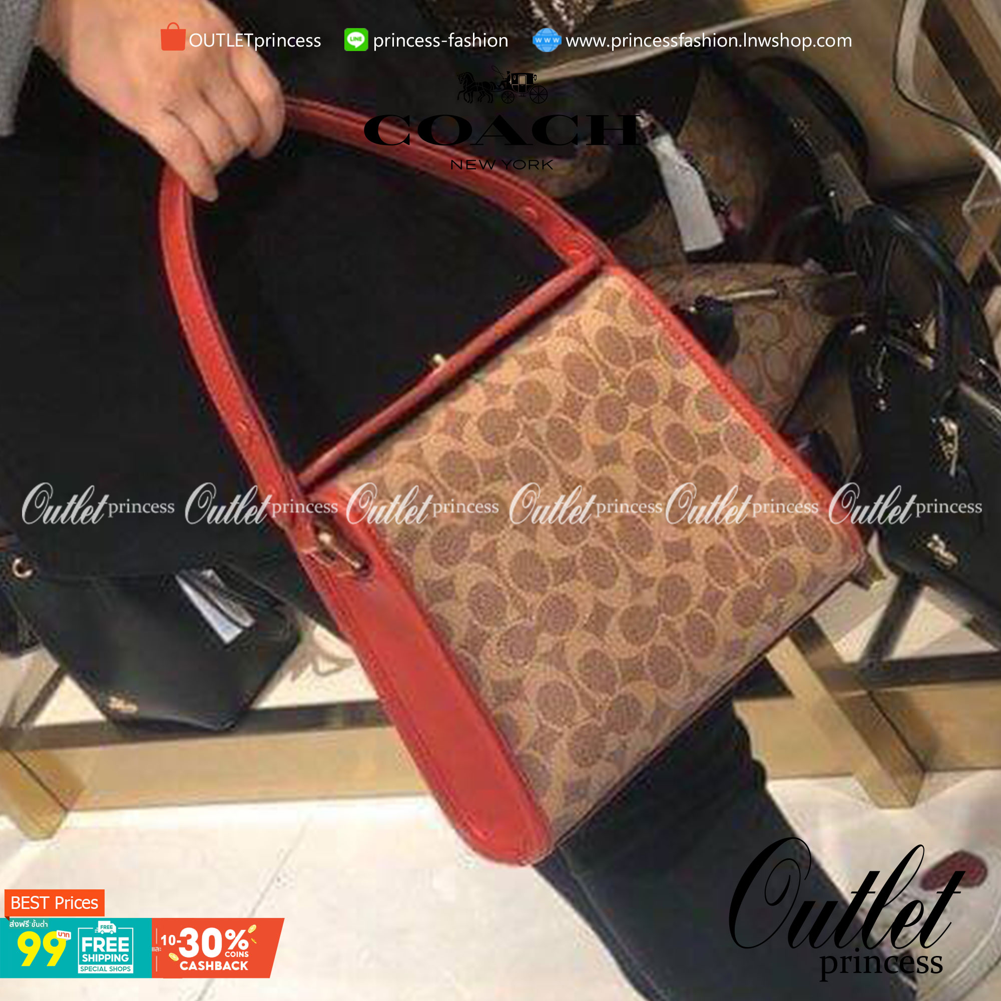 Coach M1980-148 Turnlock style twist lock bag shoulder messenger handbag elegant atmosphere พร้อมส่งแบบไม่ต้องรอพรี กระเป๋าสะพายข้างมัลติฟังก์ชั่น ที่ใช้งานได้ 2 แบบ จะคล้องแขน คล้องไหล่ วัสดุหนัง glovetanned คุณภาพดี สวยหรู ภายในตัวกระเป๋าใส่ของได้สบายๆ 